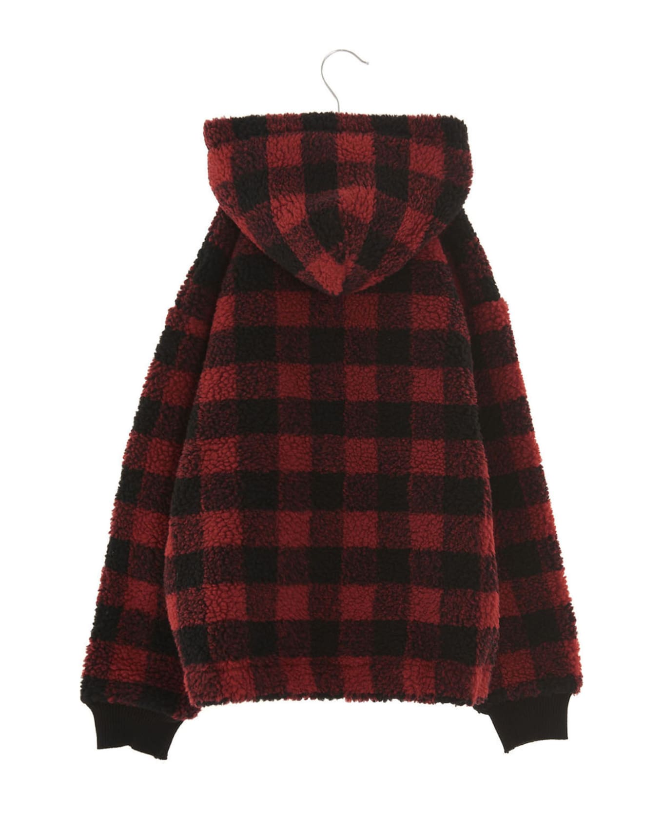 Dsquared2 Check Teddy Hooded Jacket - Multicolor
