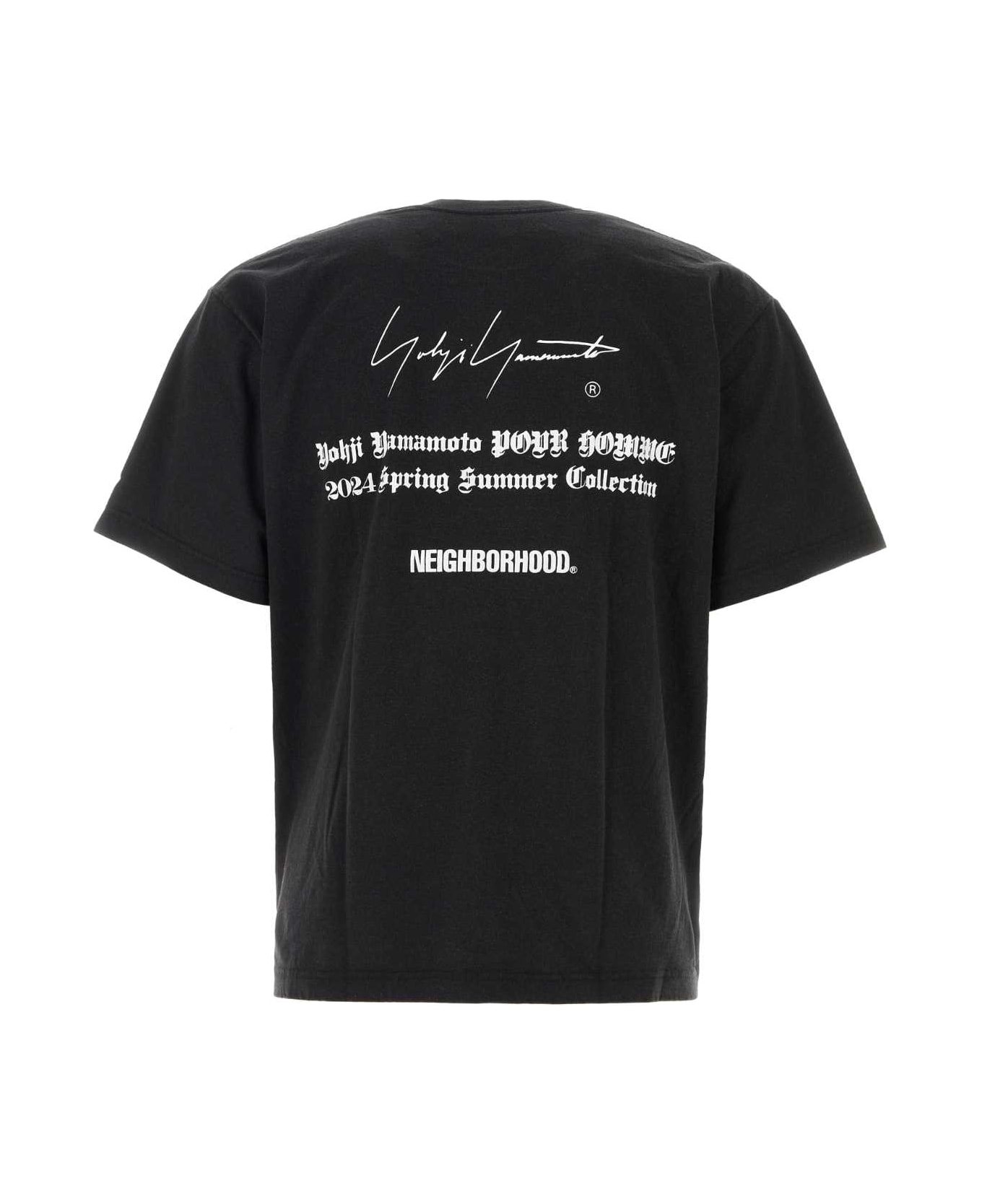 Yohji Yamamoto Black Cotton Yohji Yamamoto X Neighborhood T-shirt - grey