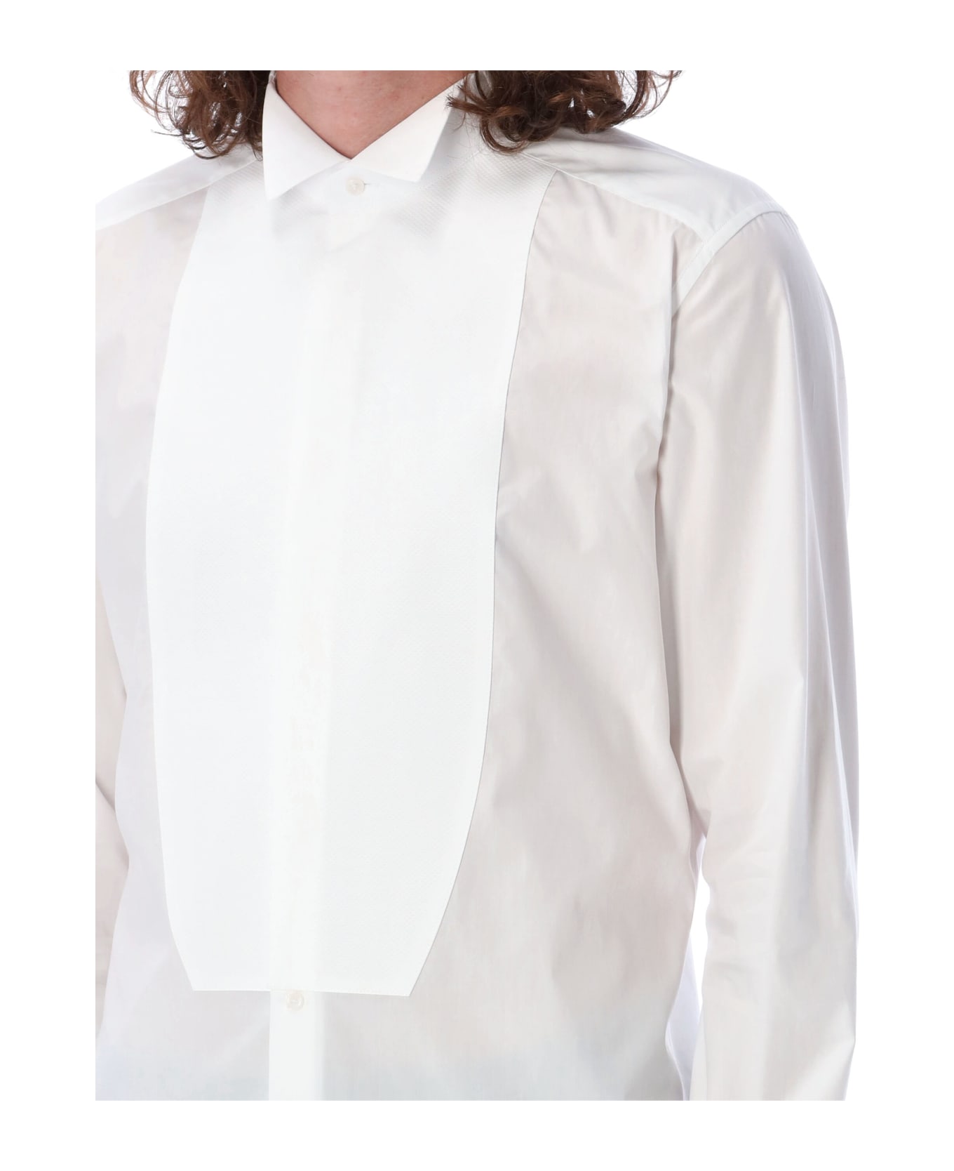 Dolce & Gabbana Tuxedo Shirt - WHITE