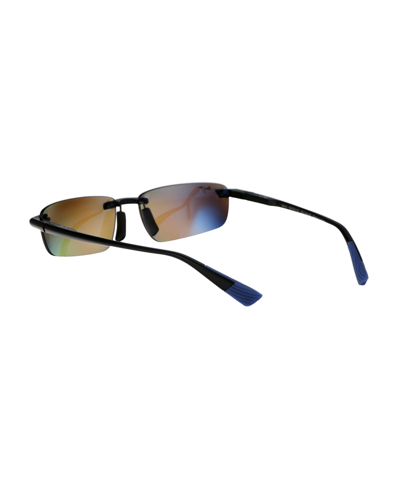 Maui Jim Ilikou Sunglasses - 02 BLUE HAWAII ILIKOU SHINY BLACK W/ BLUE サングラス