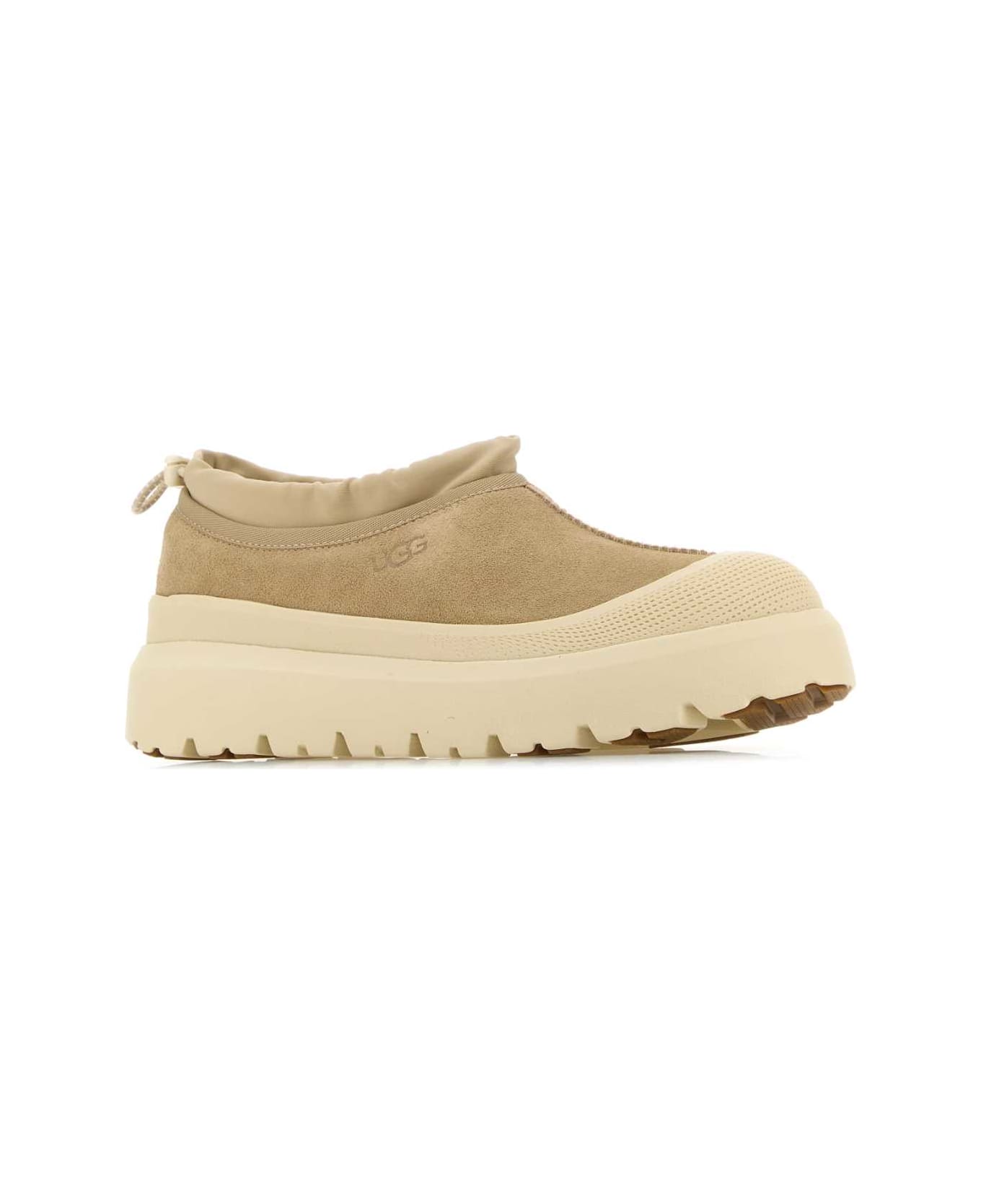 UGG Sand Suede And Rubber Tasman Weather Hybrid Slip Ons - MSDC
