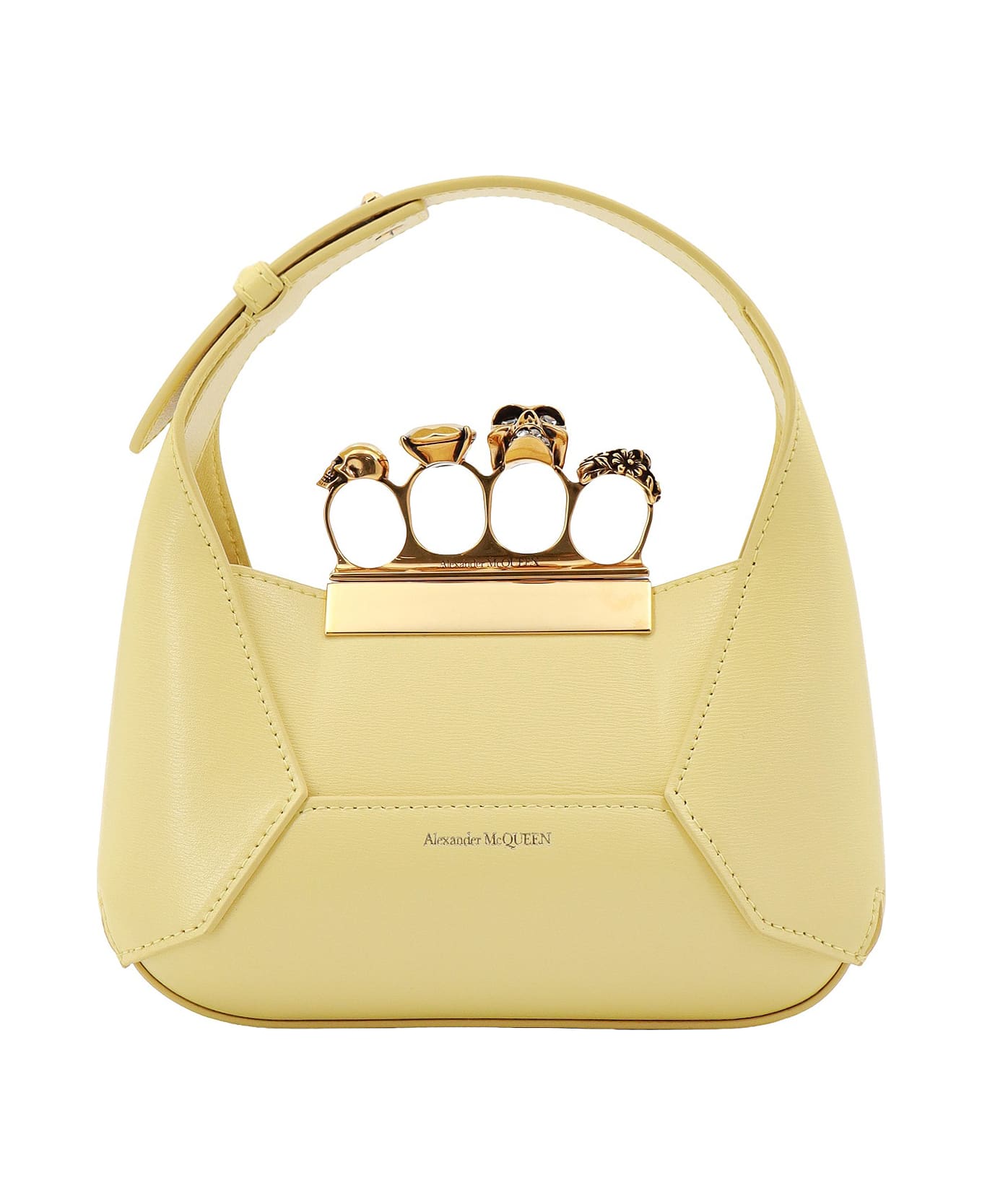 Alexander McQueen Jewelled Handbag - Yellow トートバッグ