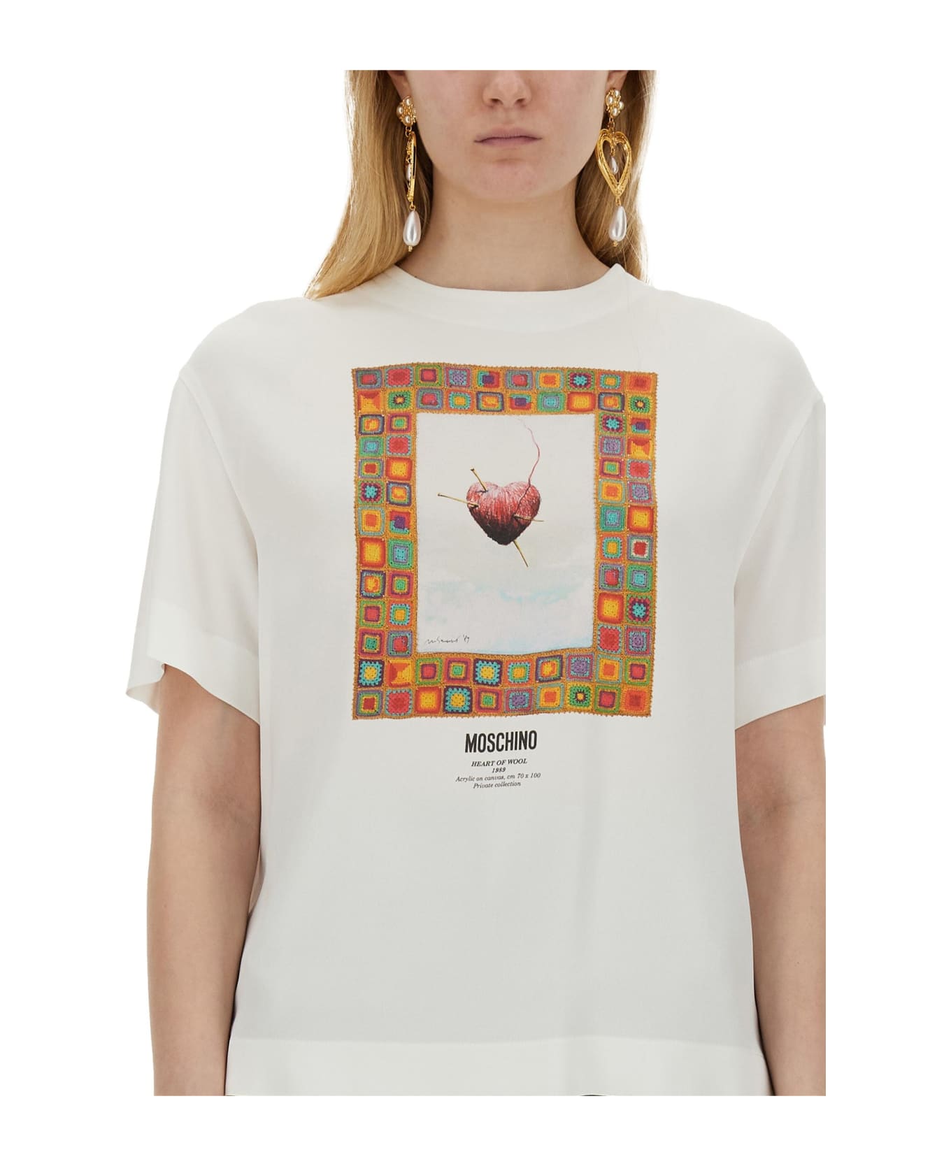 Moschino T-shirt 'heart' - White Tシャツ