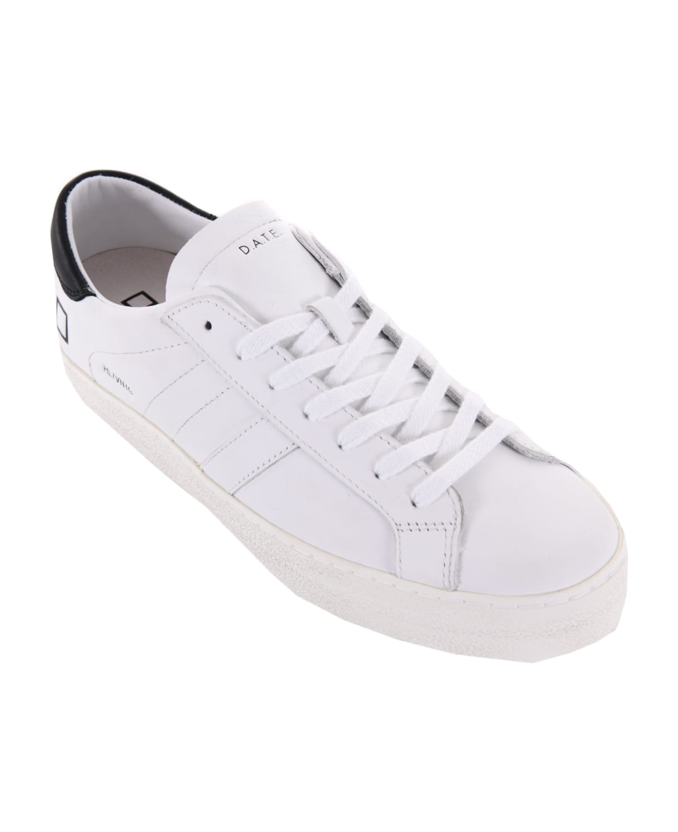 D.A.T.E. Men's Sneakers Leather. - Bianco/nero