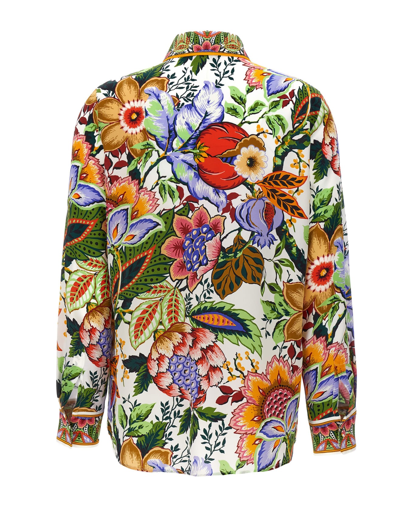 Etro Floral Print Shirt - PINK/GREEN