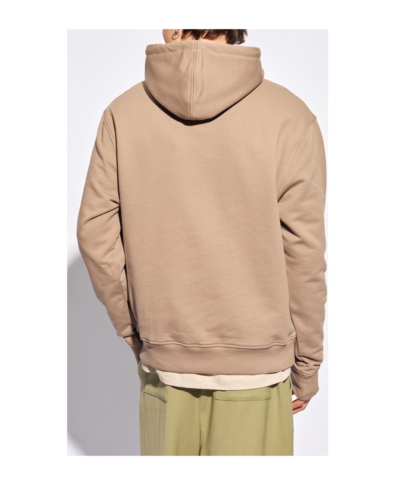 Ami Alexandre Mattiussi Hoodie With Logo - TAUPE CLAIR