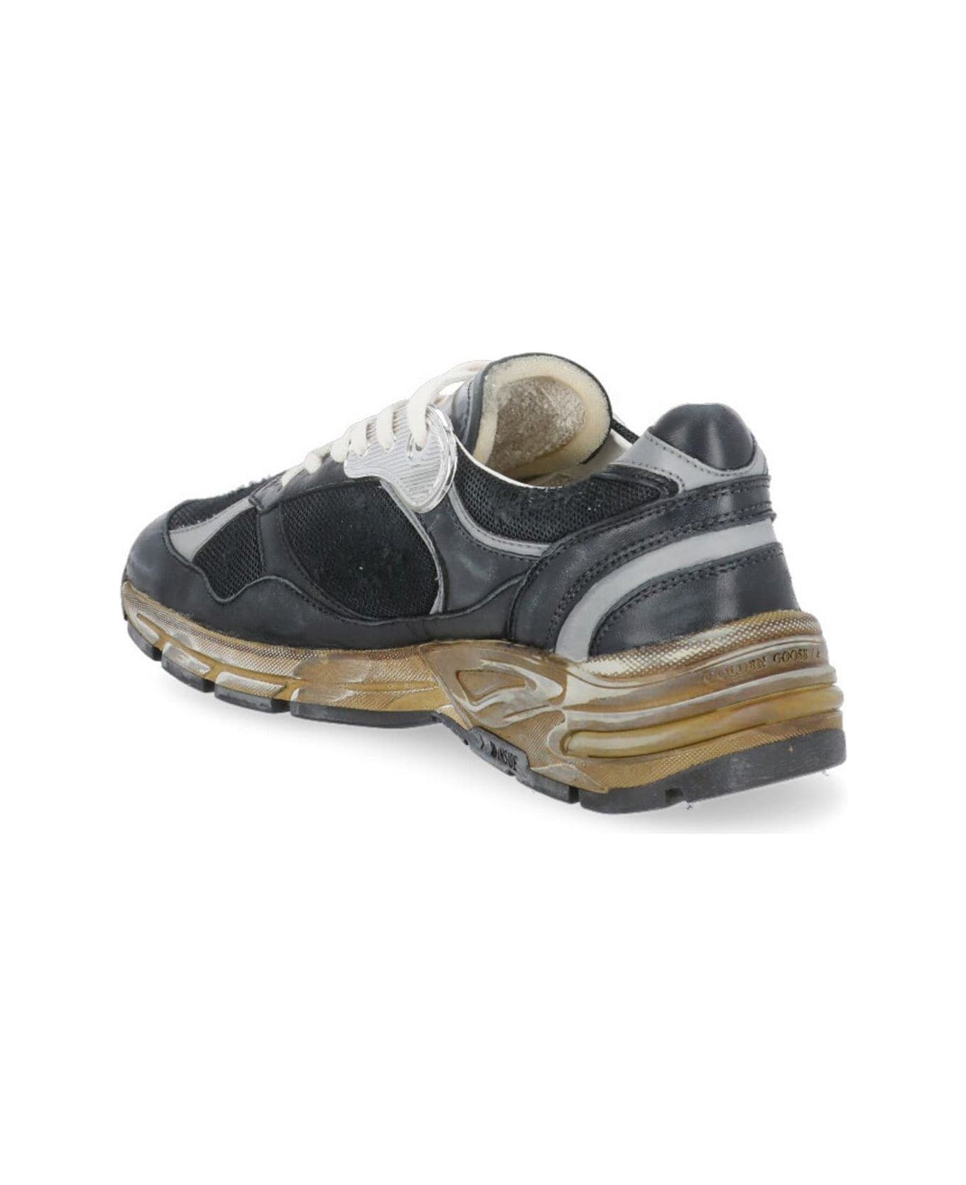 Golden Goose Running Dad Net Sneakers - Black/silver/ice スニーカー