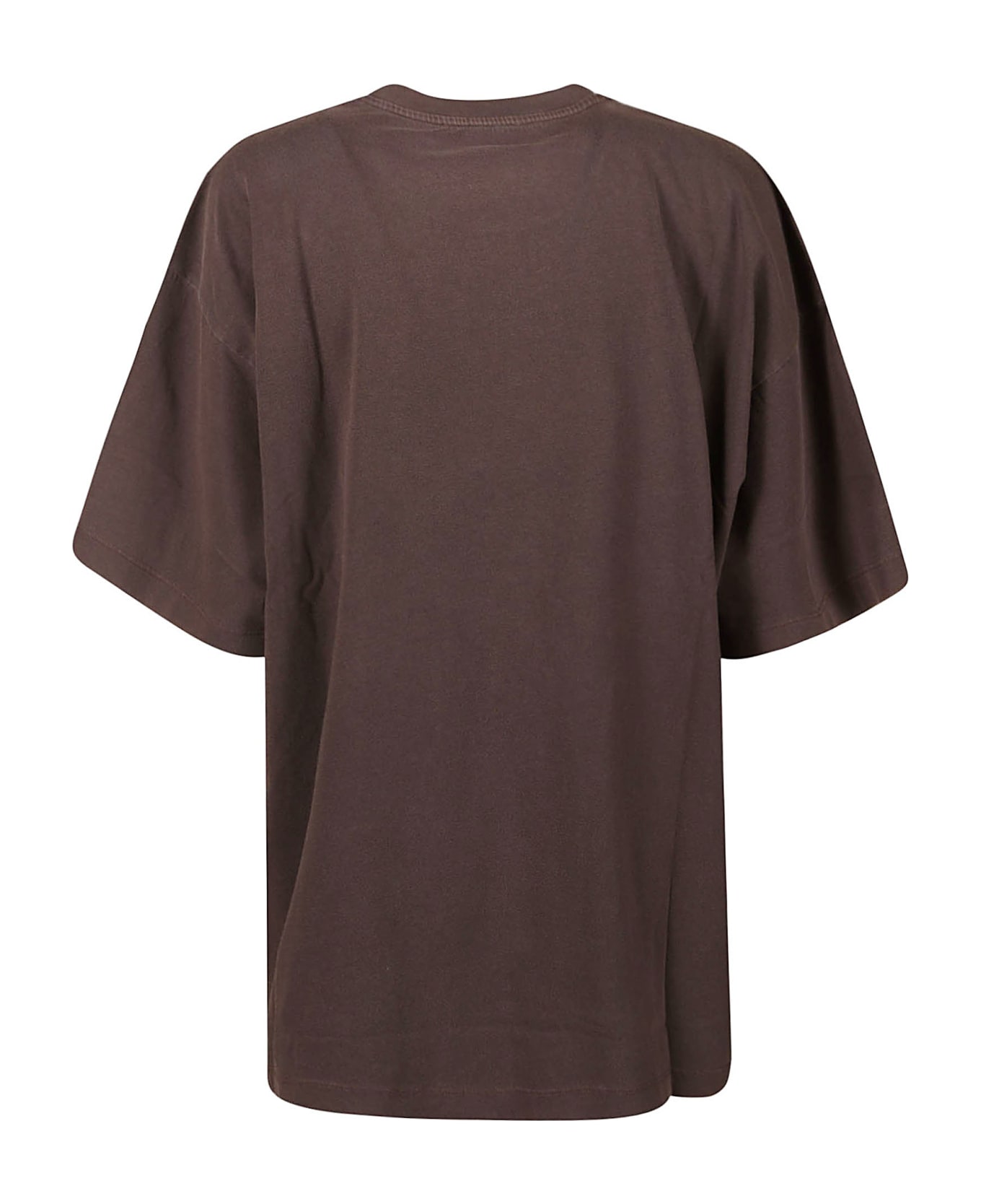 SportMax Blocco Oversized T-shirt - Marrone Tシャツ
