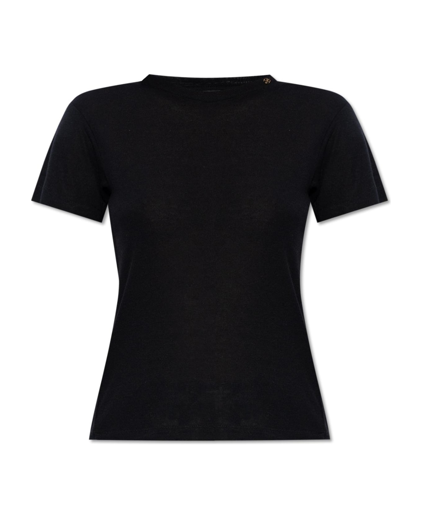 Anine Bing 'amani' T-shirt With Logo - Black