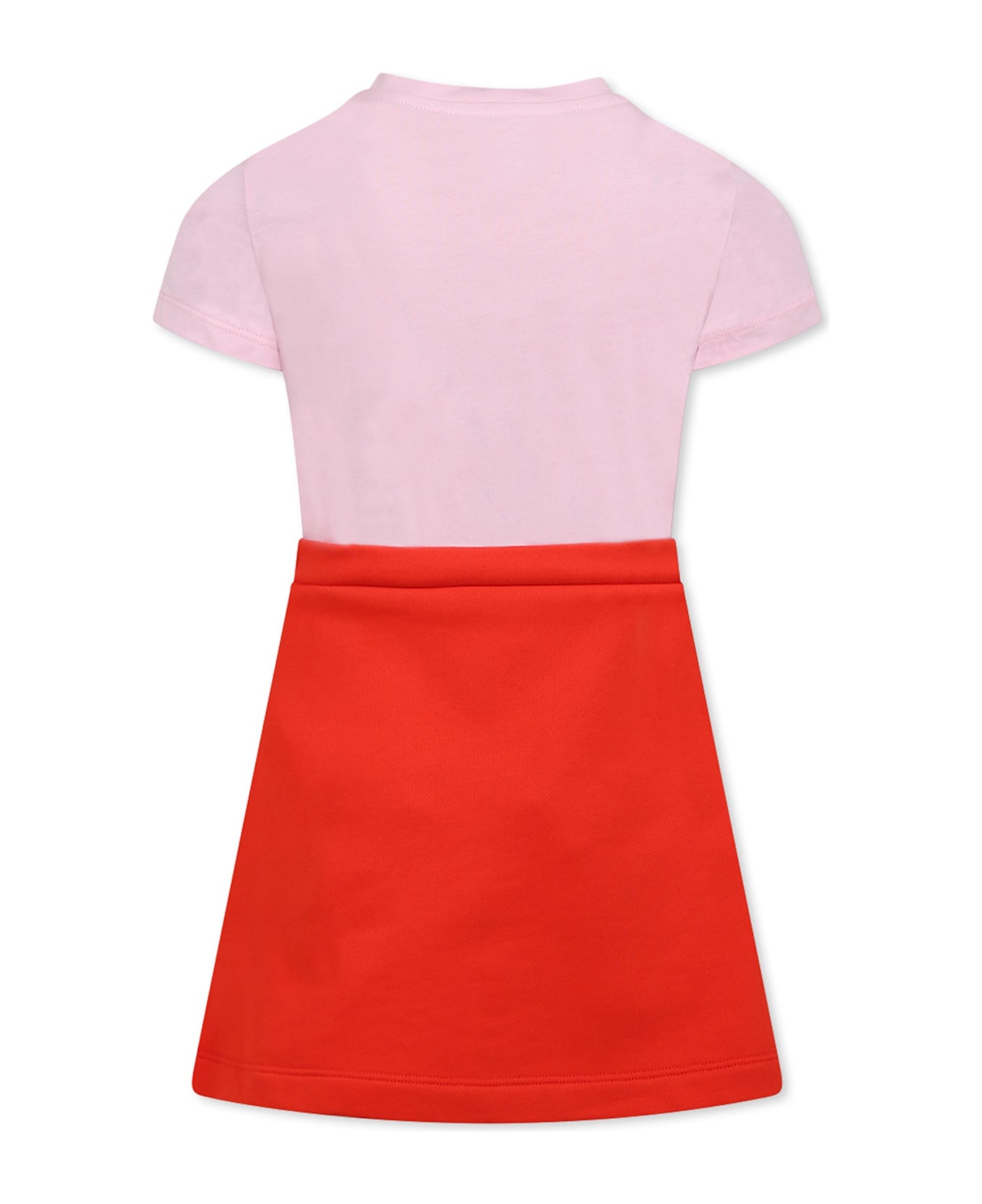 Versace Multicolor Dress For Girl With Logo - Multicolor