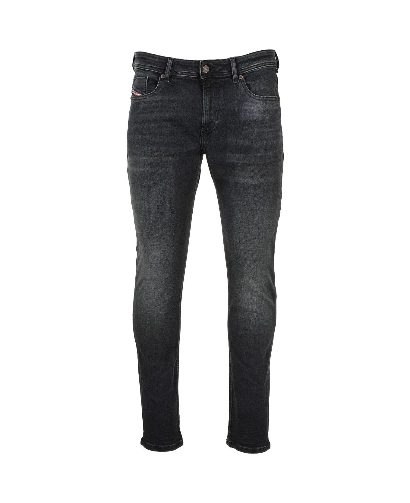 Diesel Logo Patch Slim Jeans Jeans - 900 - DENIM