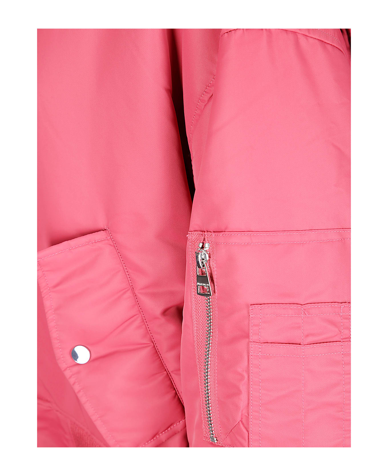 J.W. Anderson Oversized Curved Hem Bomber Jacket - RUBY