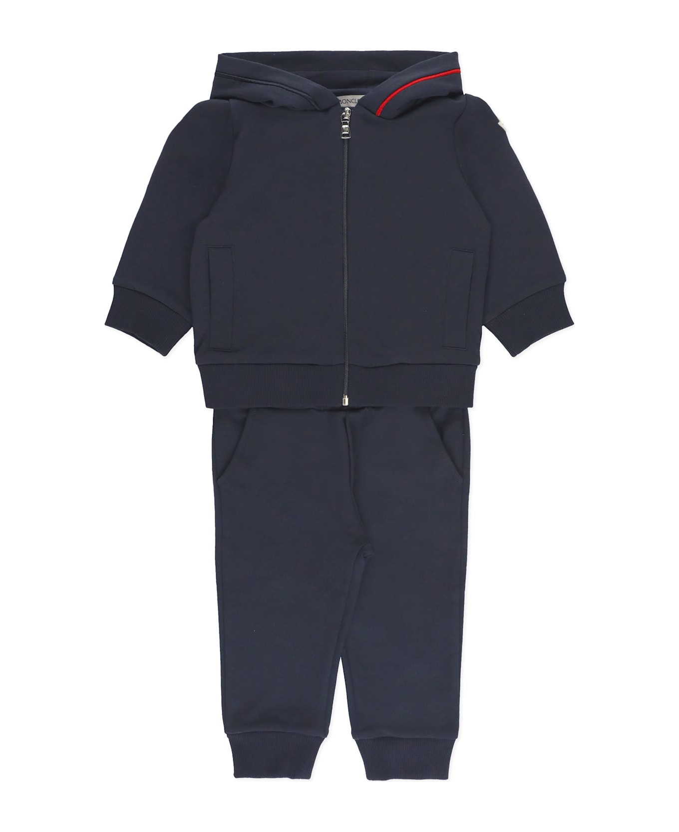Moncler Two Piece Jumpsuit With Logo - Blue
