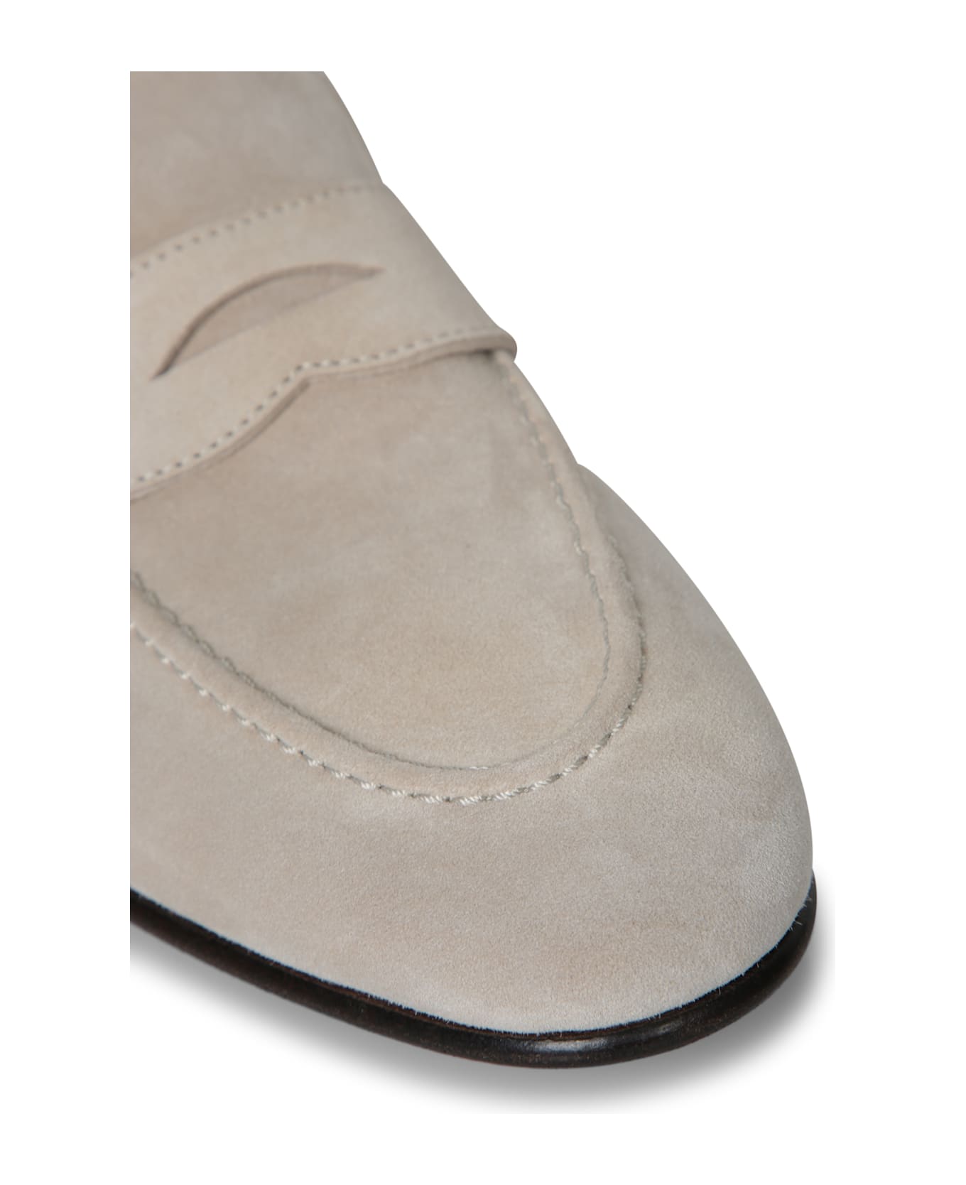 Brunello Cucinelli Burnt Suede Loafers - Brown