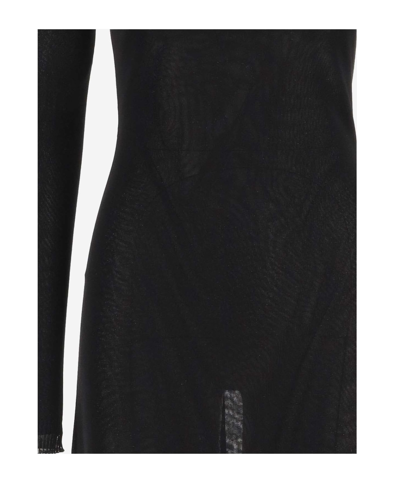 Giorgio Armani Brilliant Knit Longuette Dress - Black ワンピース＆ドレス