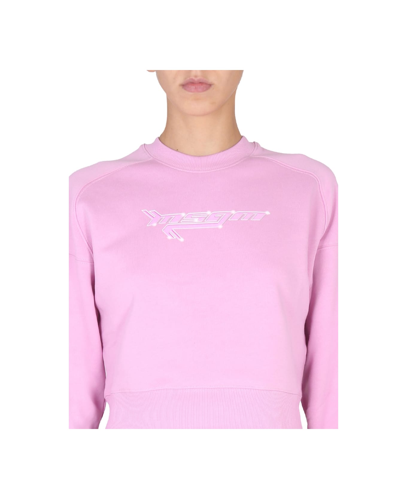 MSGM Sweatshirt With Logo - PINK