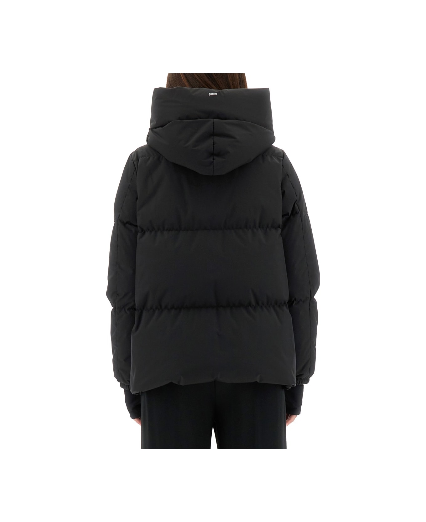 Herno Hooded Jacket - BLACK