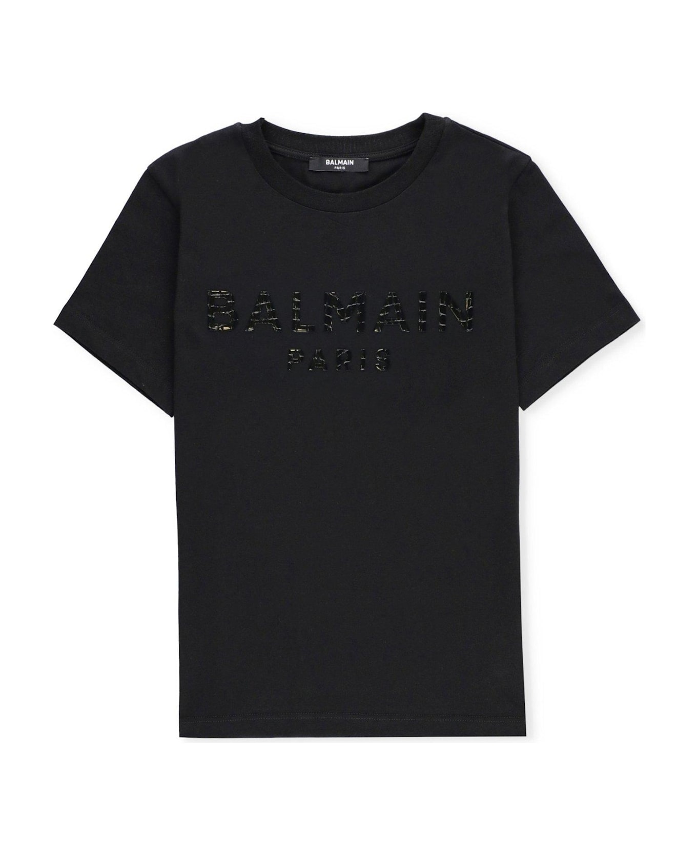 Balmain Logo Detailed Jersey T-shirt