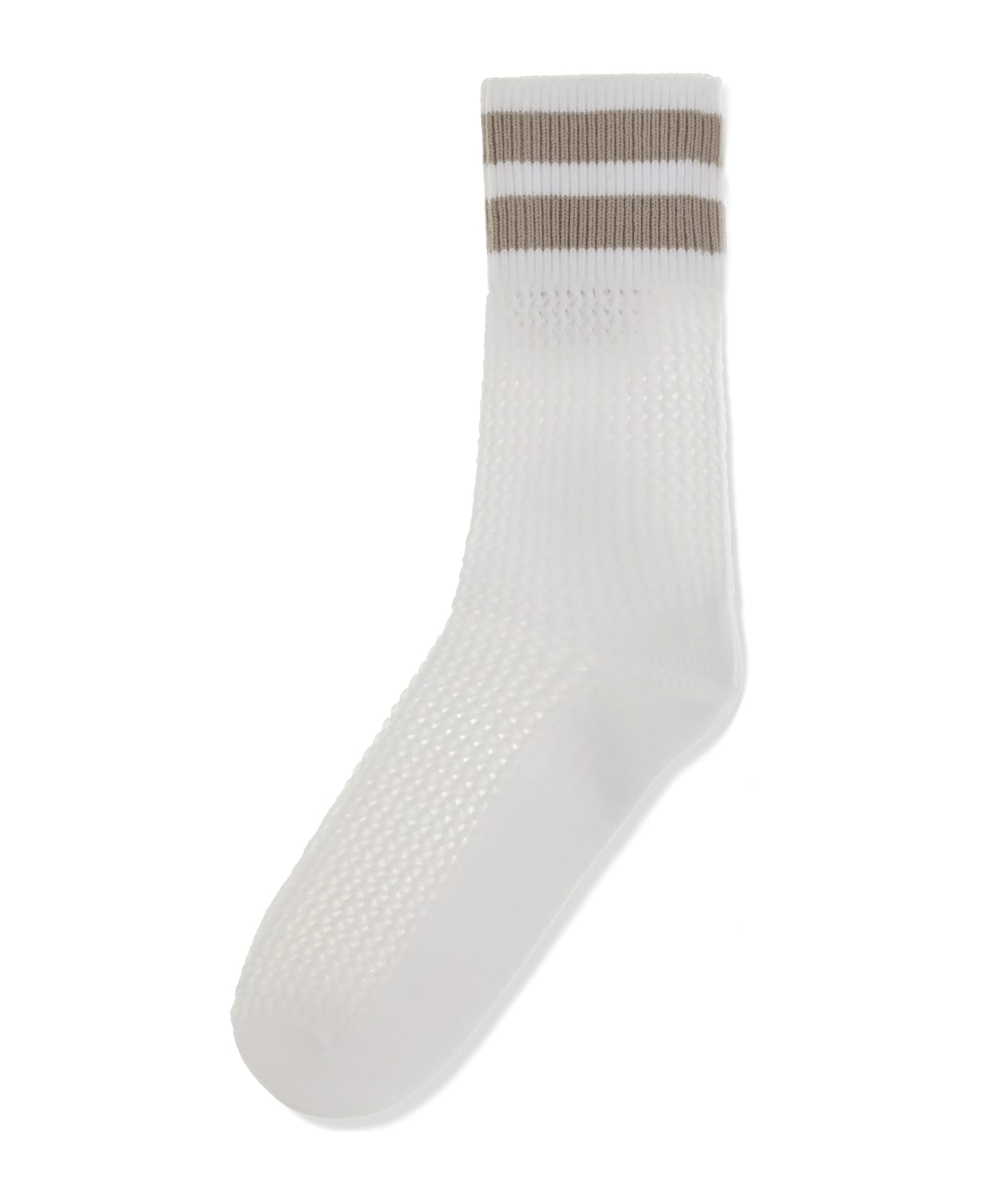 Brunello Cucinelli Waffle Stitch Cotton Knit Socks
