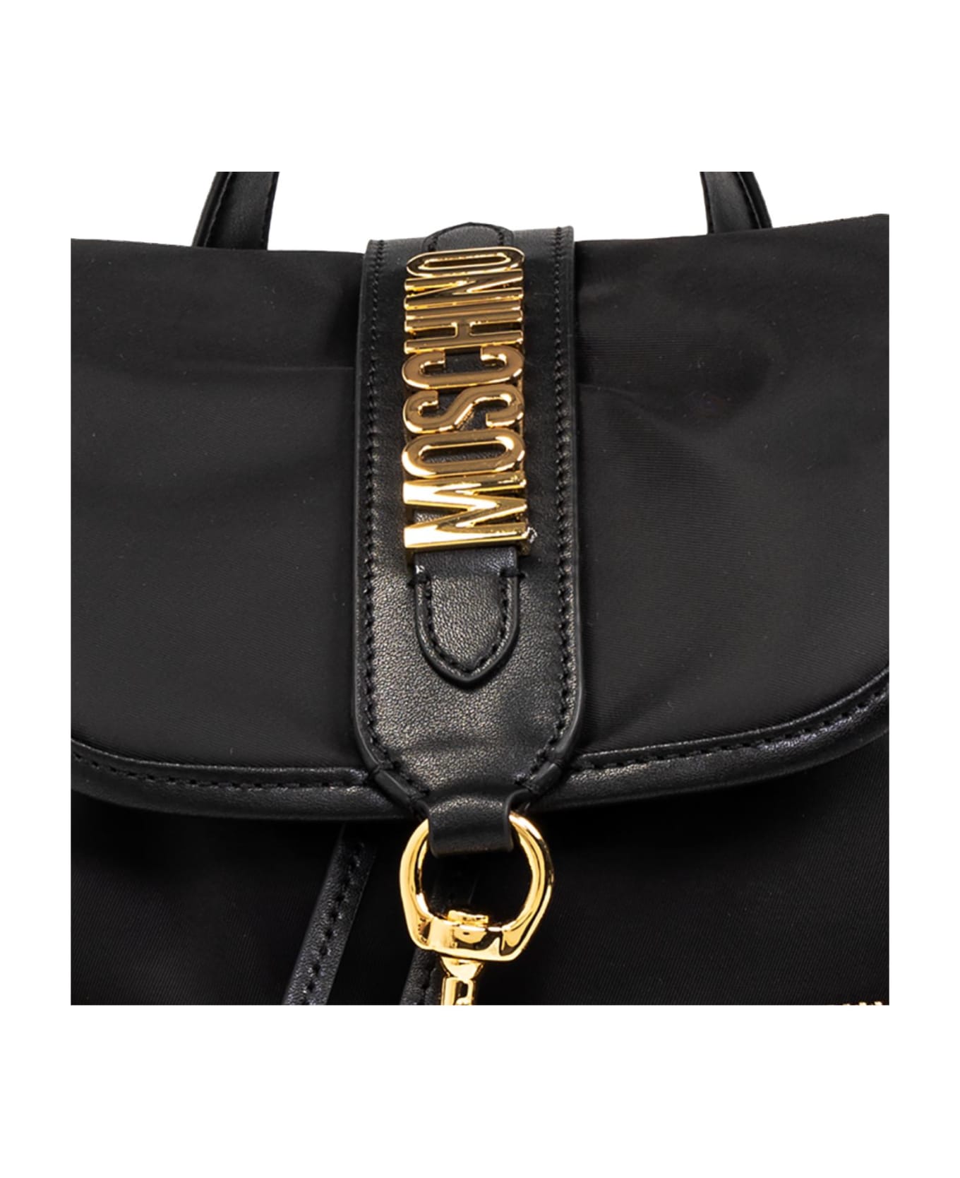 Moschino Backpack With Logo Moschino - BLACK