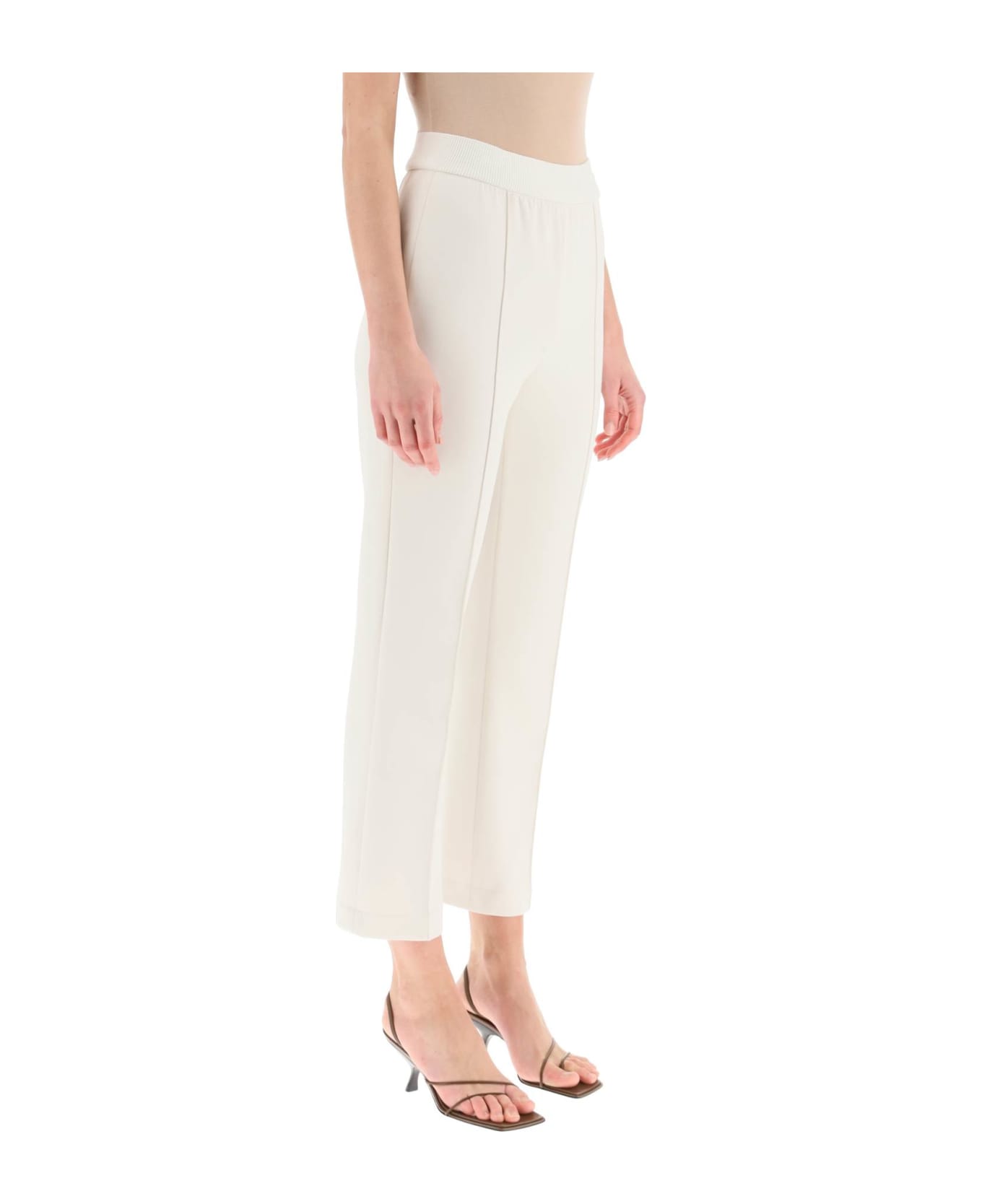 Agnona Technical Cotton Jersey Pants - CHALK (White)