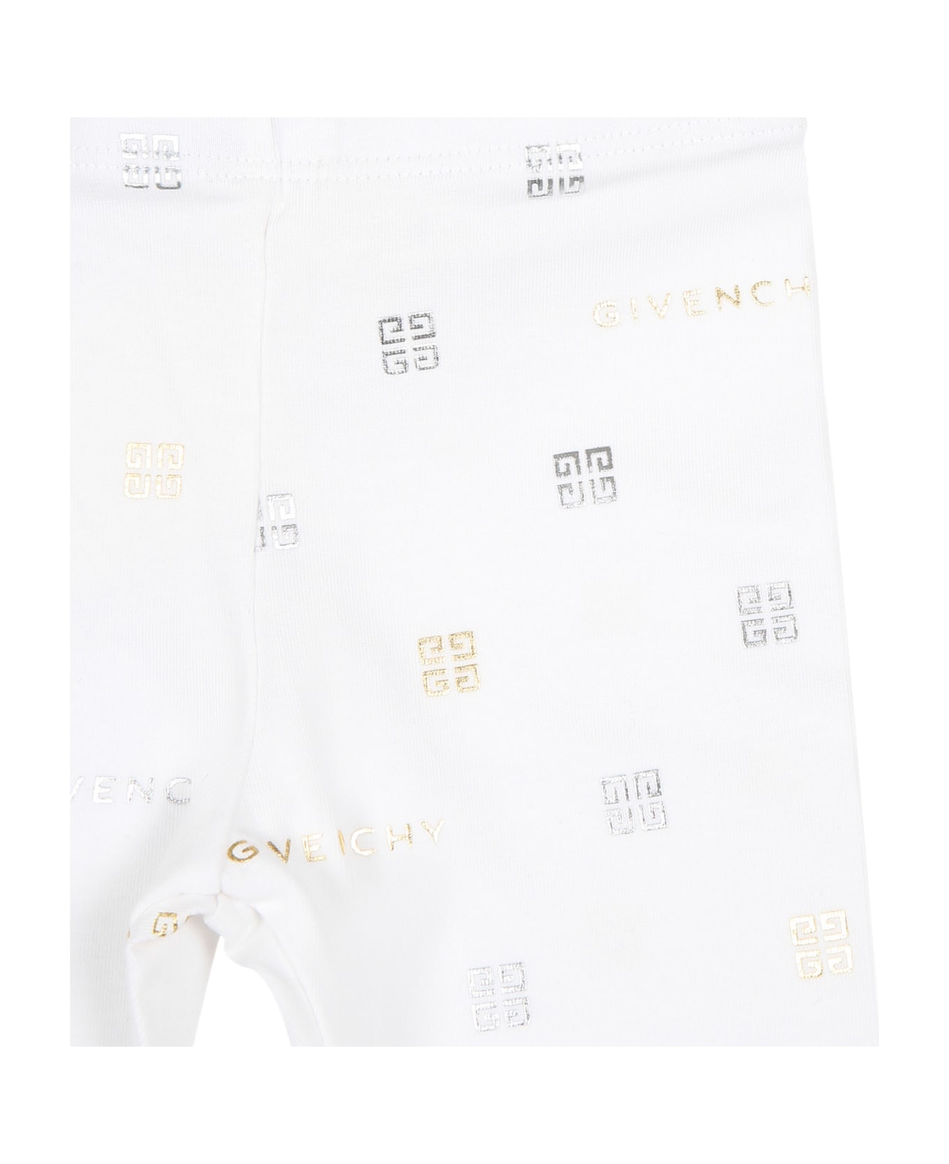 givenchy SZALE White long-sleeve For Baby Girl With Logo And 4g Motif - White