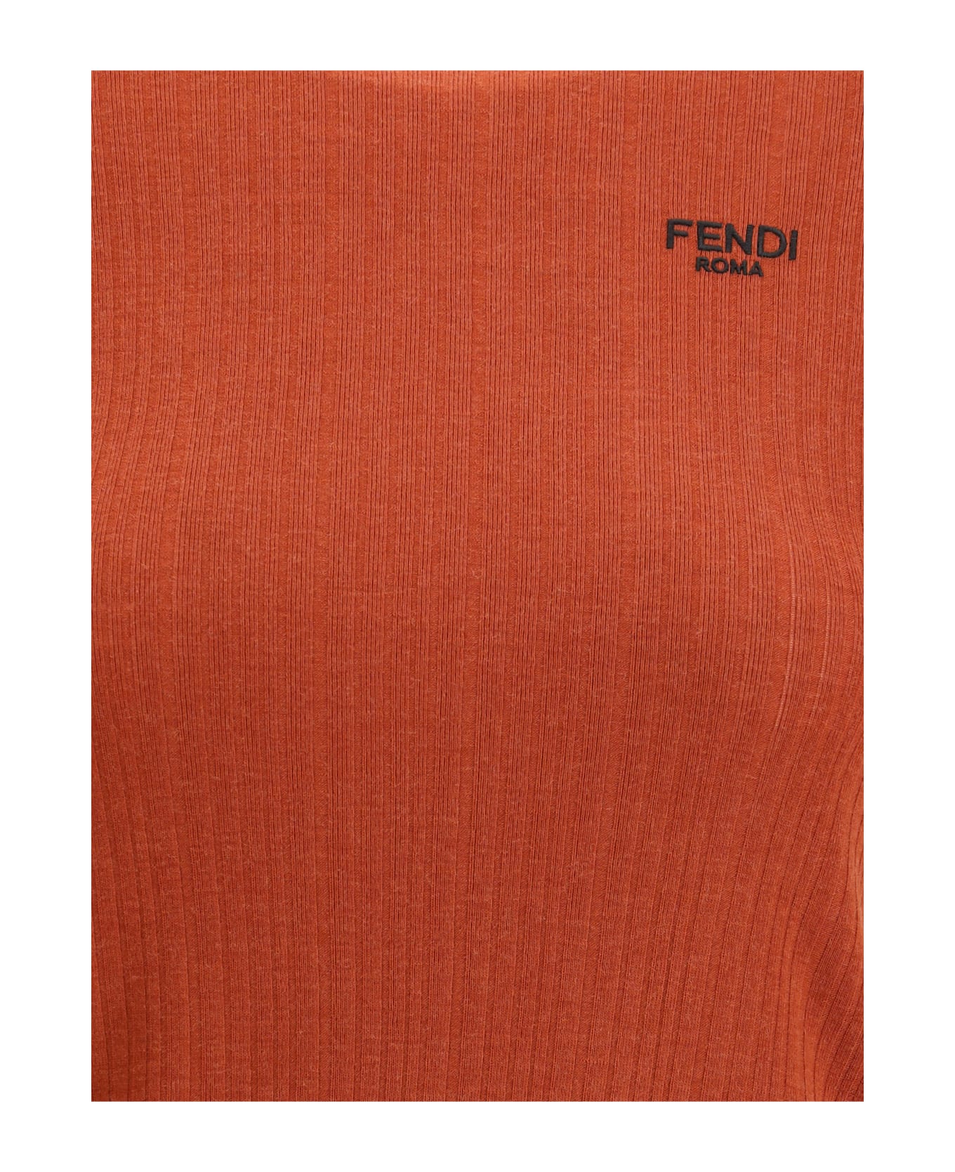Fendi Short-sleeved Virgin Wool Top