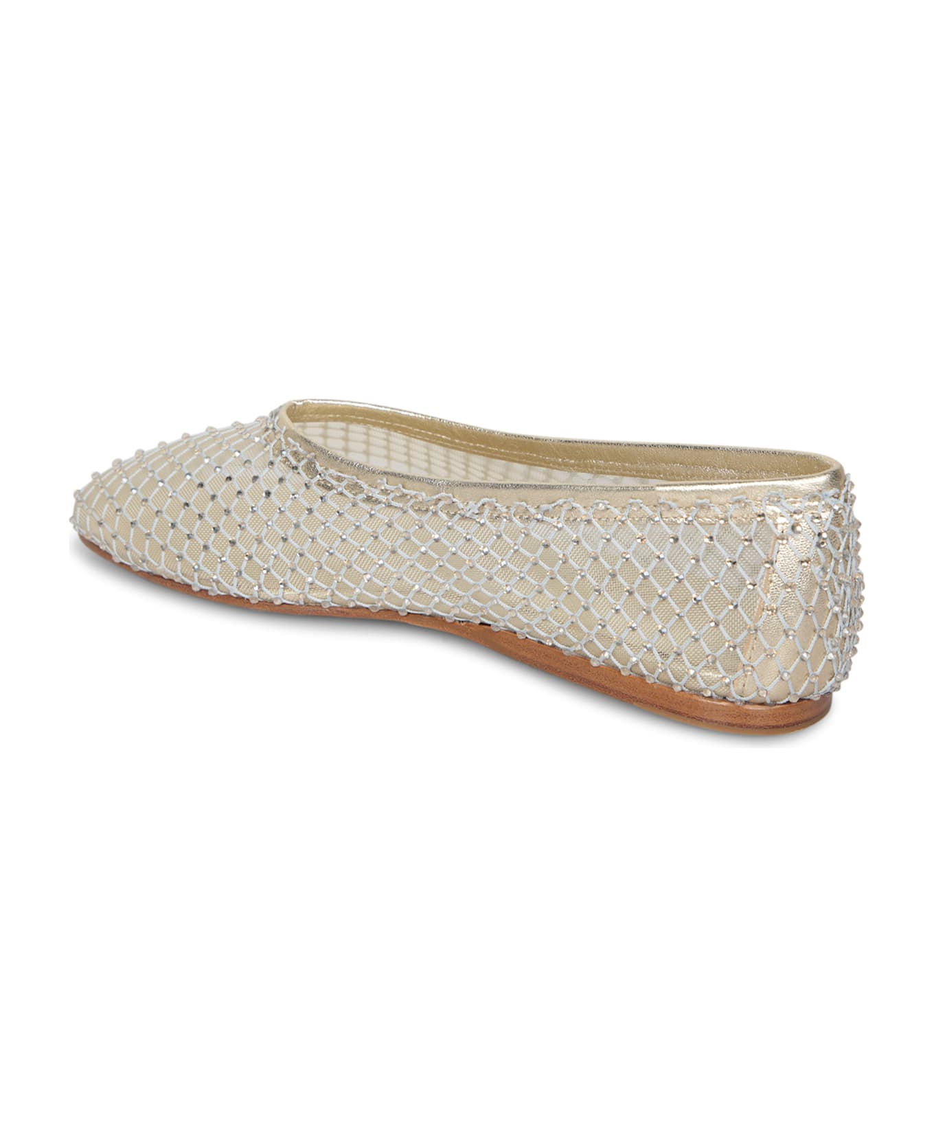 Forte_Forte Rhinestones Beige Balet Shoes - Beige