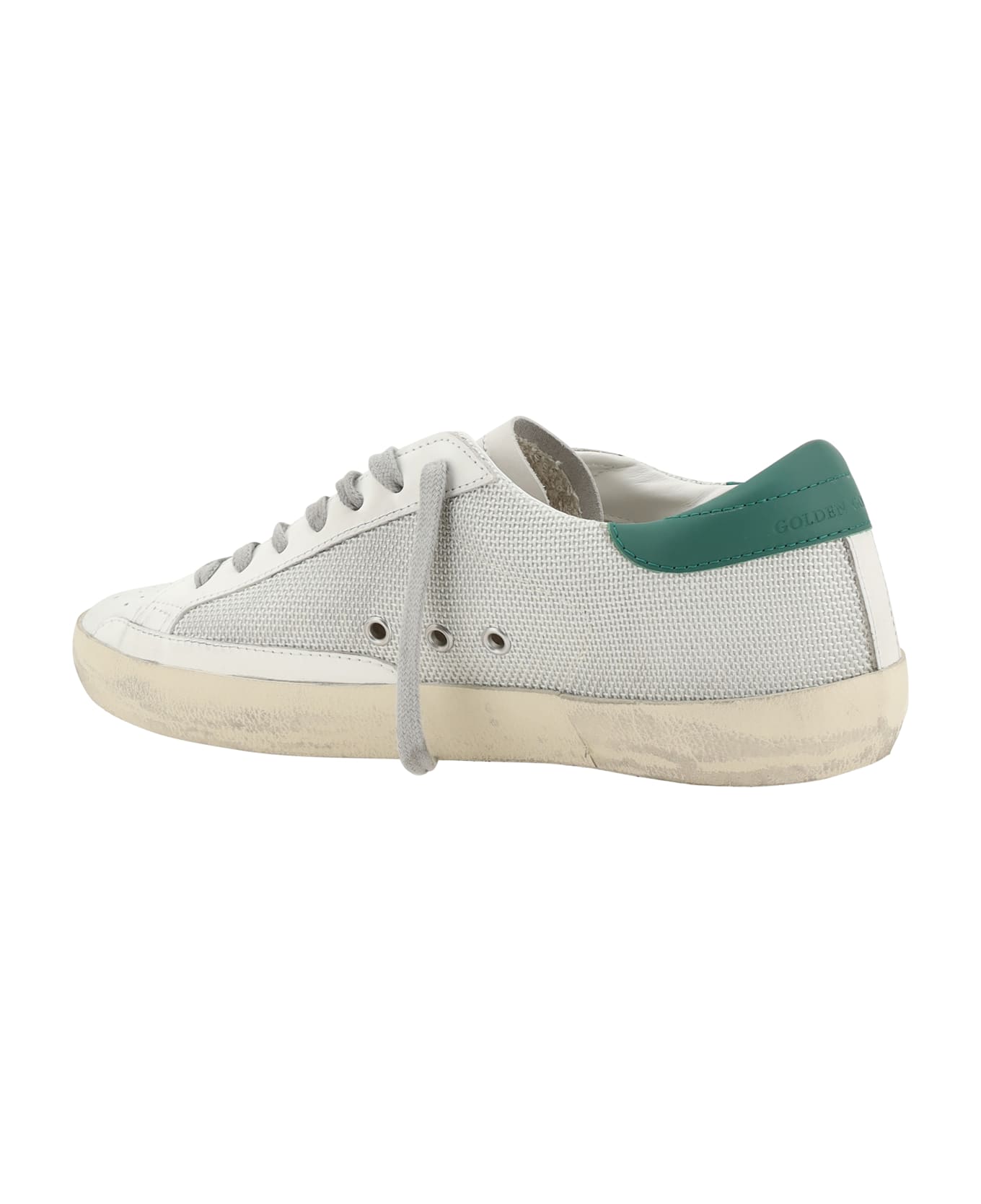 Golden Goose Superstar Classic Sneakers - Light Silver/white/basalto Grey/green
