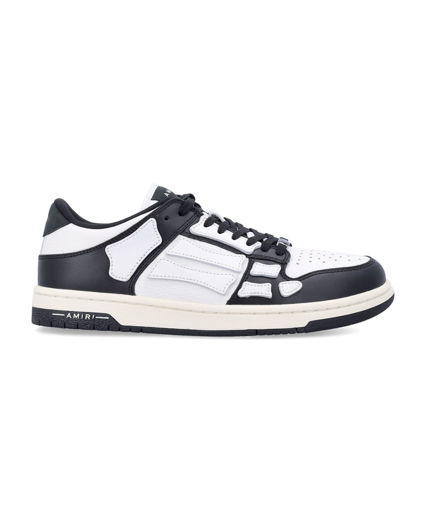 AMIRI Skel Top Low Sneakers - BLACK/WHITE