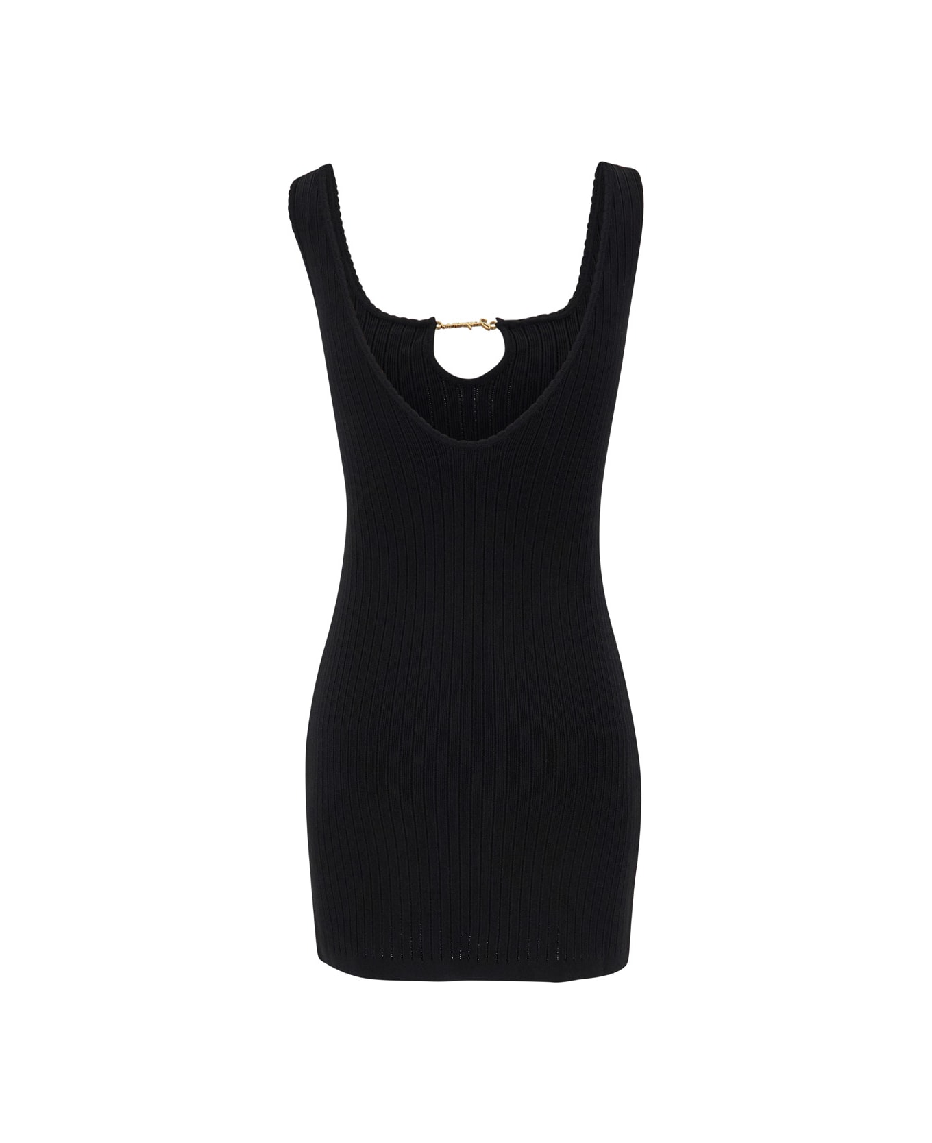 Jacquemus Black 'la Mini Robe Sierra' Dress In Black Viscose Woman - Black