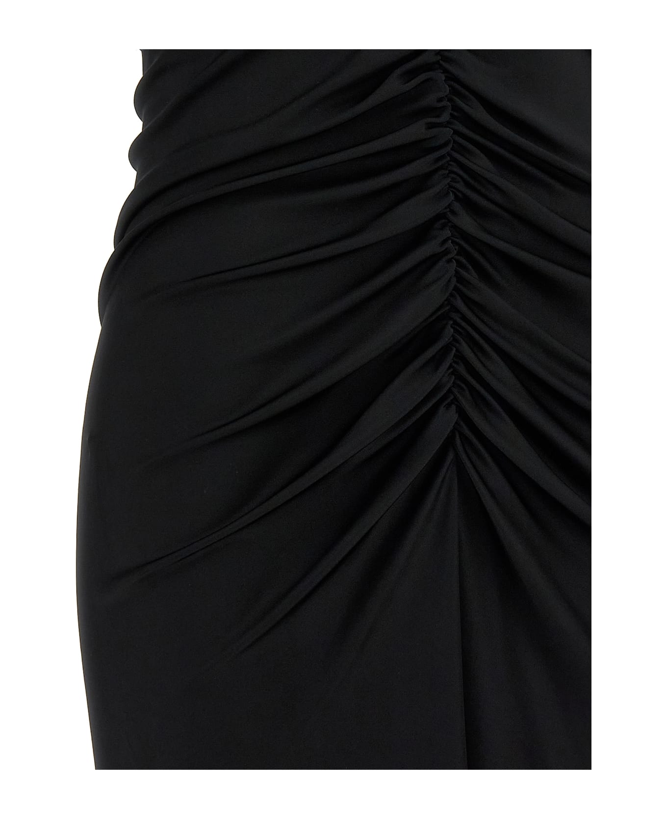 Victoria Beckham 
long Sleeve Ruched Mini
 Dress - Black  