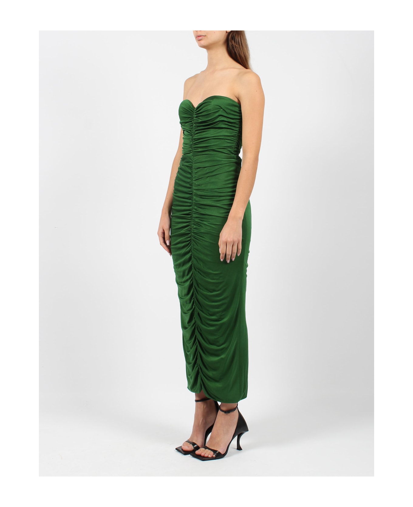 Costarellos Aveline Silk-blend Jersey Dress - Green