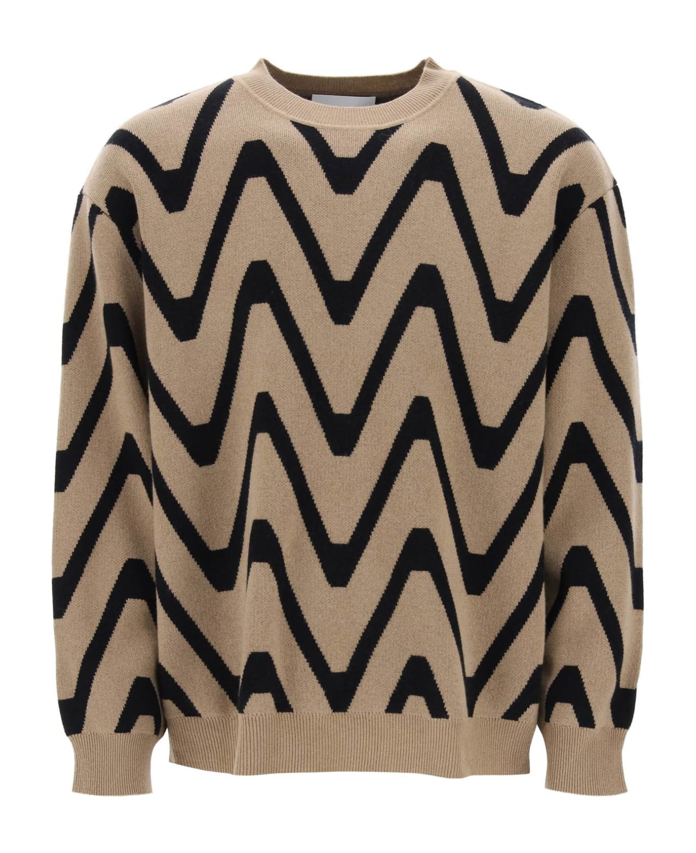 Closed Geometric Jacquad Sweater - TAUPE BEIGE (Beige)