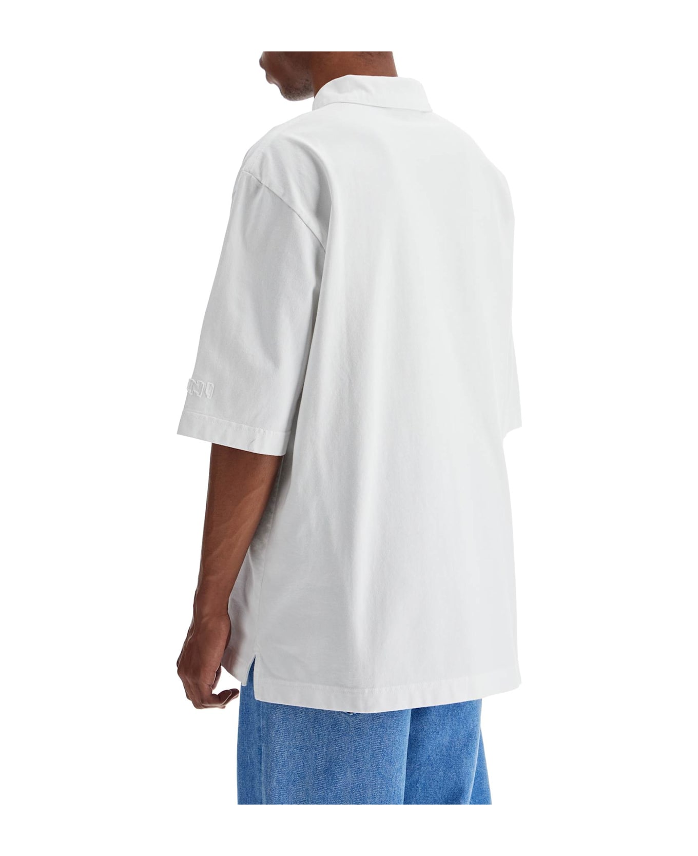 Marni Compact Jersey Polo Shirt - LILY WHITE (White)