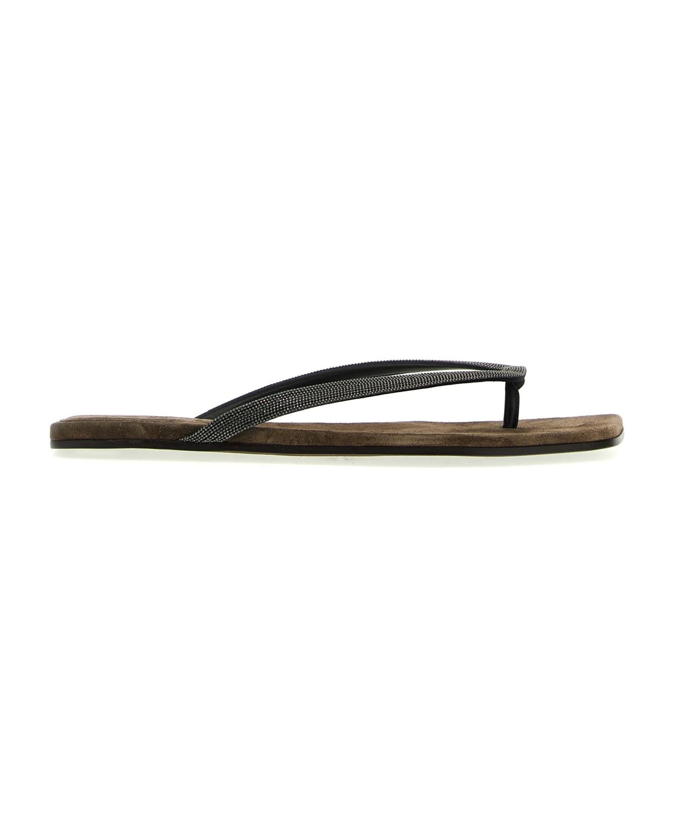 Brunello Cucinelli Thong Sandals - Black