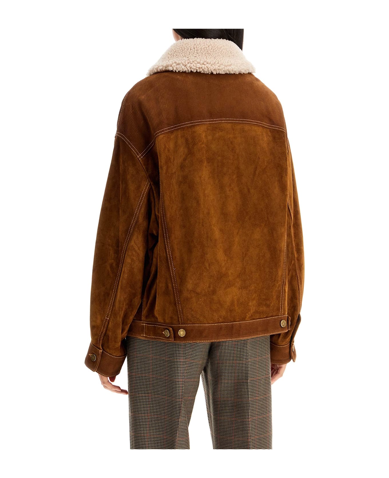 Golden Goose 'babette Leather Jacket' - TOBACCO BROWN (Brown) レザージャケット