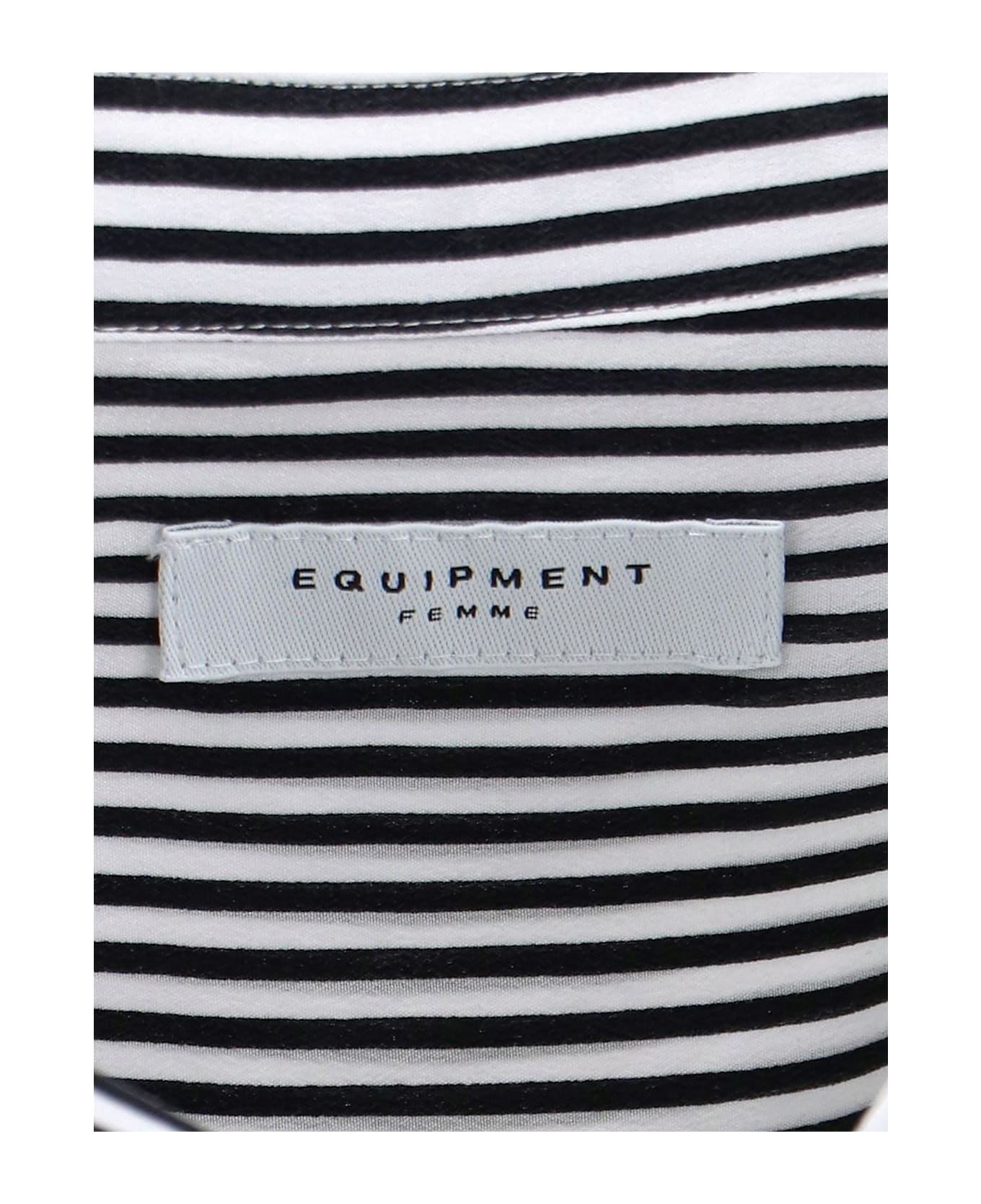 Equipment 
essential
 Striped Shirt - White