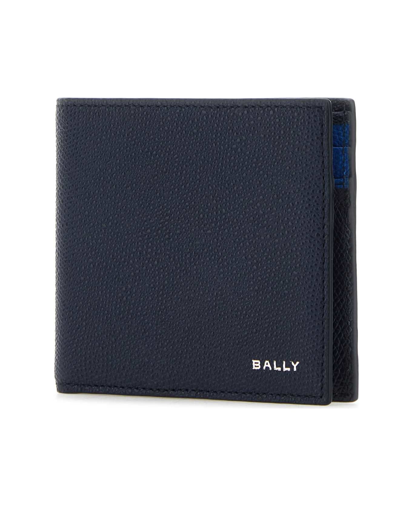 Bally Slate Leather Flag Wallet - MARINEBALEINEPAL 財布