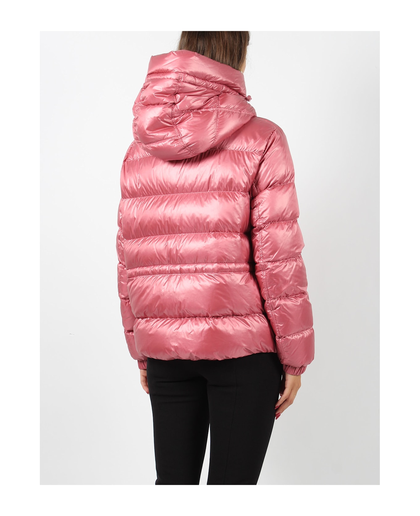 Moncler Biron Hooded Down Jacket - Pink & Purple