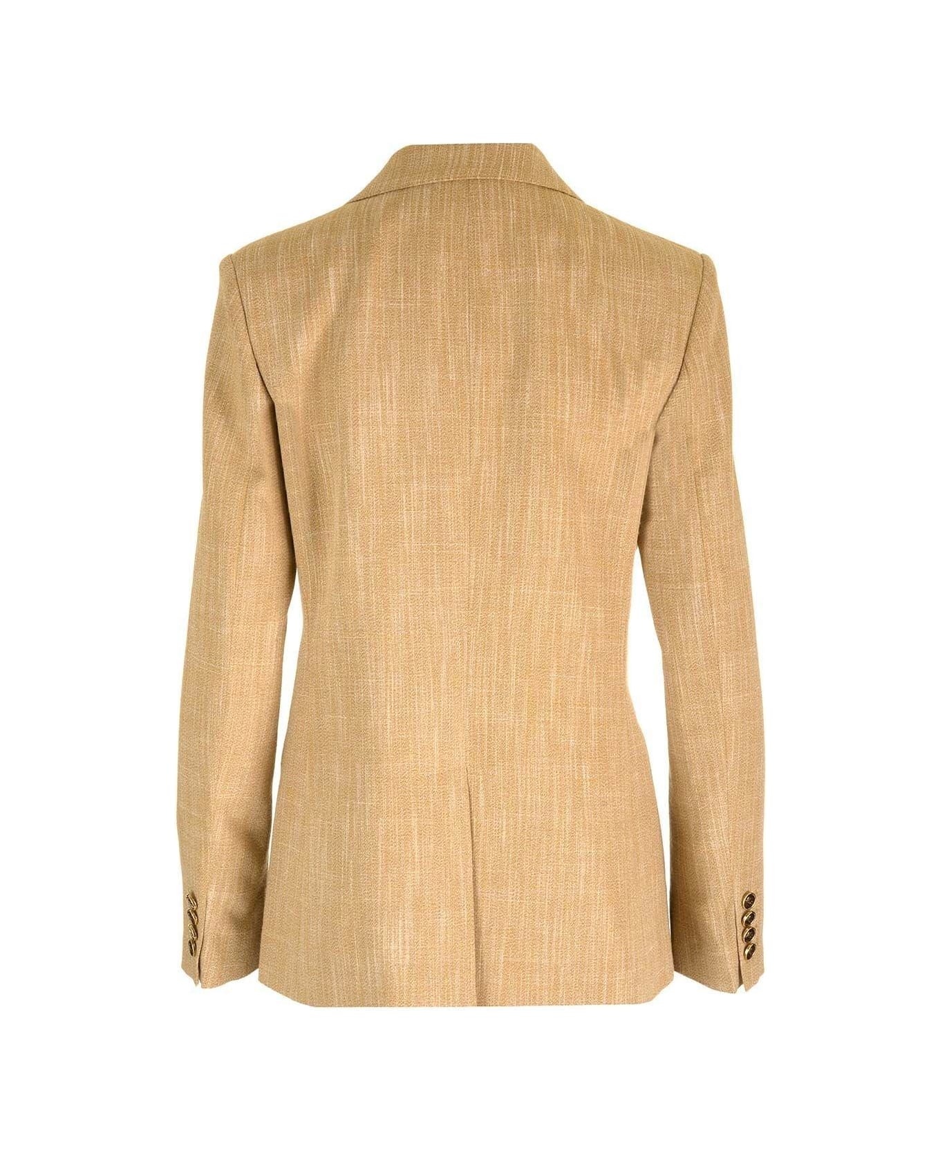 【送料&関税込】Etro Slub-texture Double-breasted Tailored B ETRO slub-texture double-breasted Blazer | White | FARFETCH BH