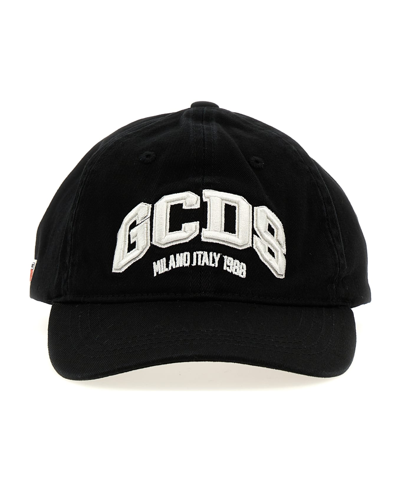 GCDS Logo Embroidery Cap - Black   帽子
