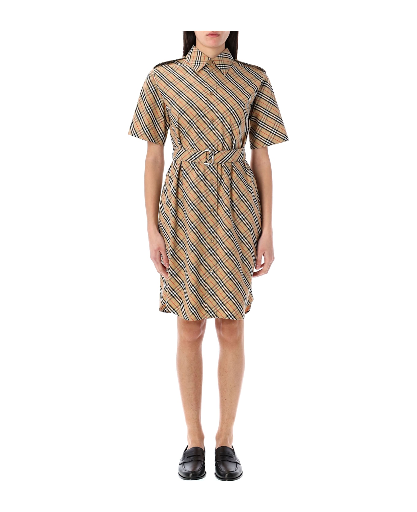 Burberry London Check Shirt Dress - SAND IP CHECK