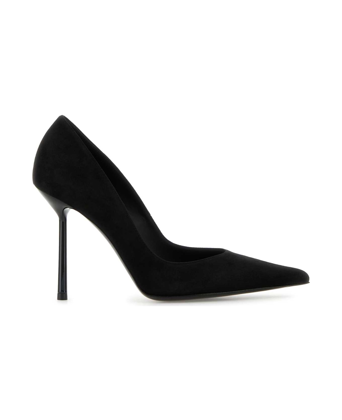 Le Silla Black Suede Bella Pumps - NERO