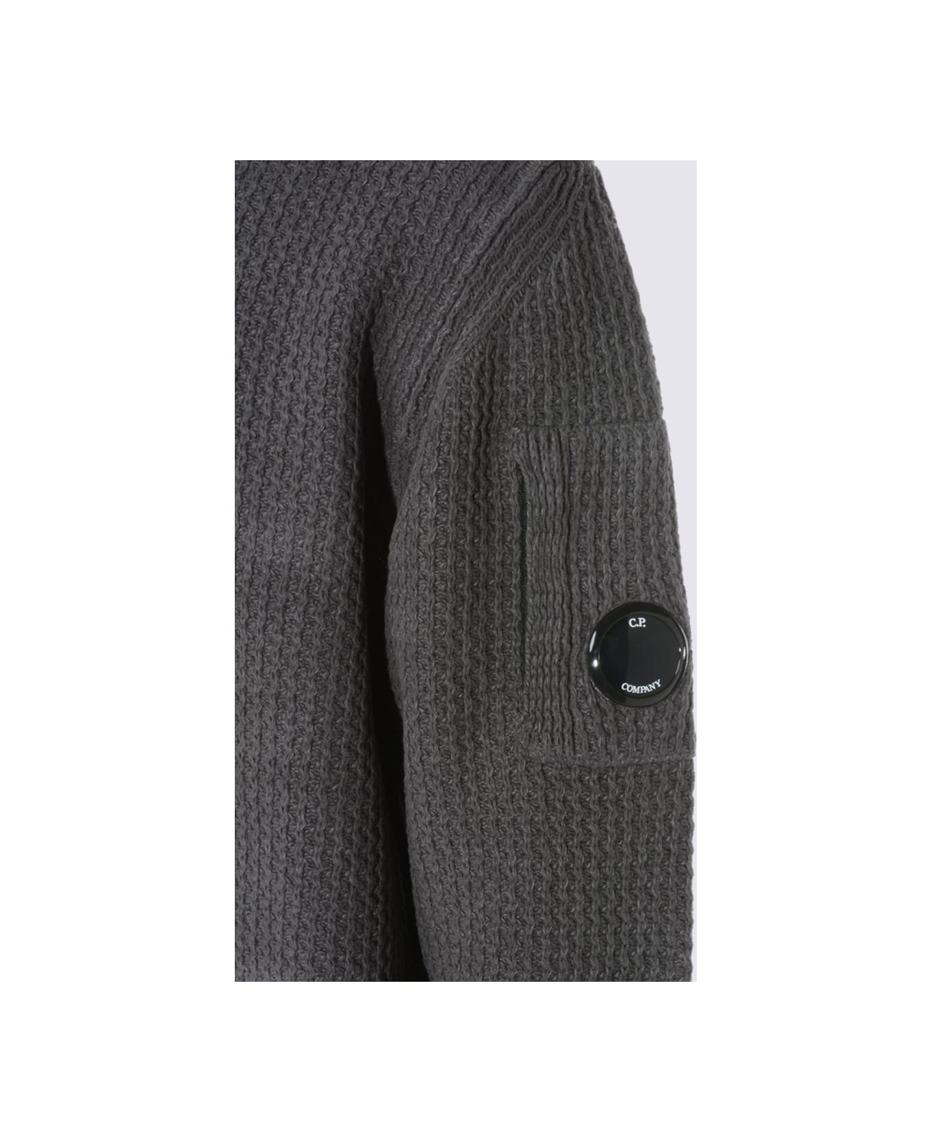 C.P. Company Dark Grey Cotton Knitwear - DARK SHADOW