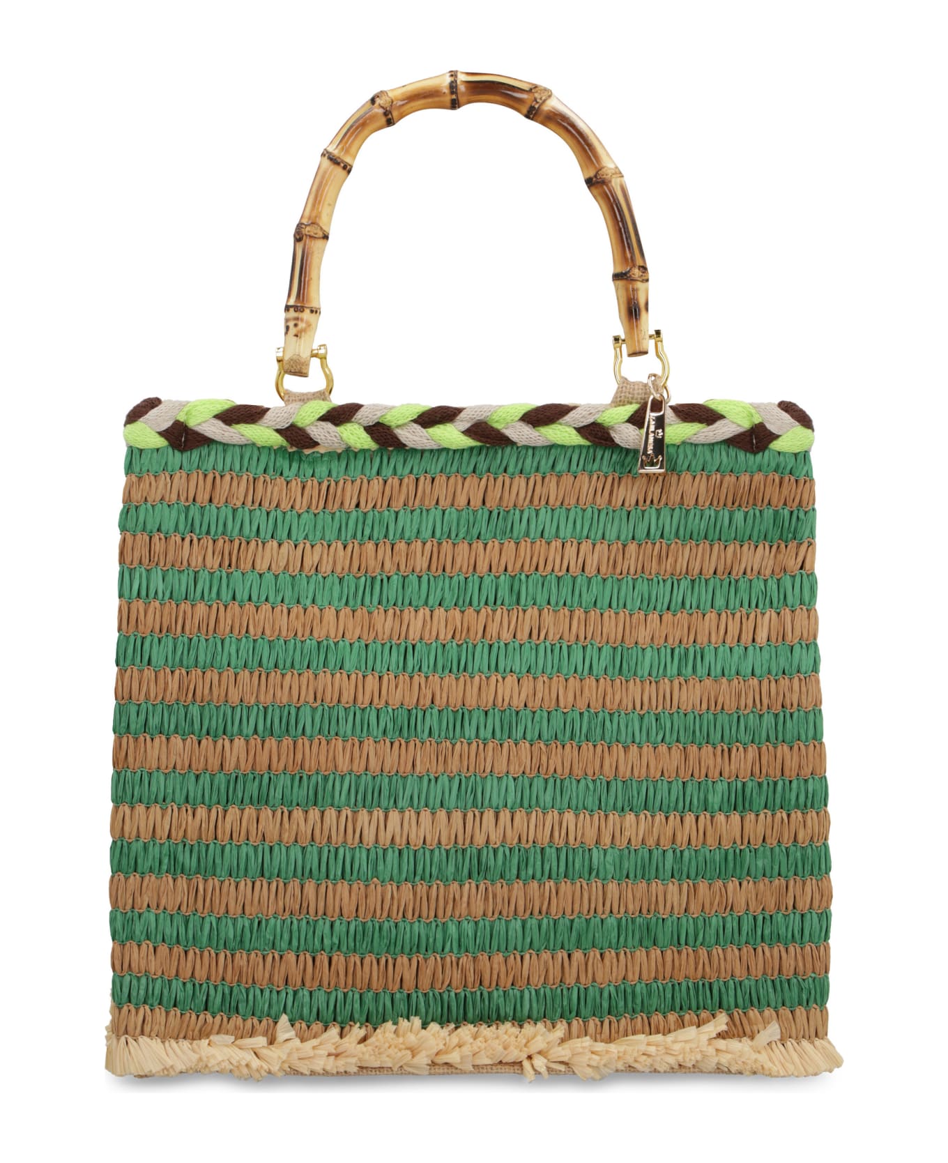 LaMilanesa Lipari Raffia Tote Bag - Multicolor トートバッグ