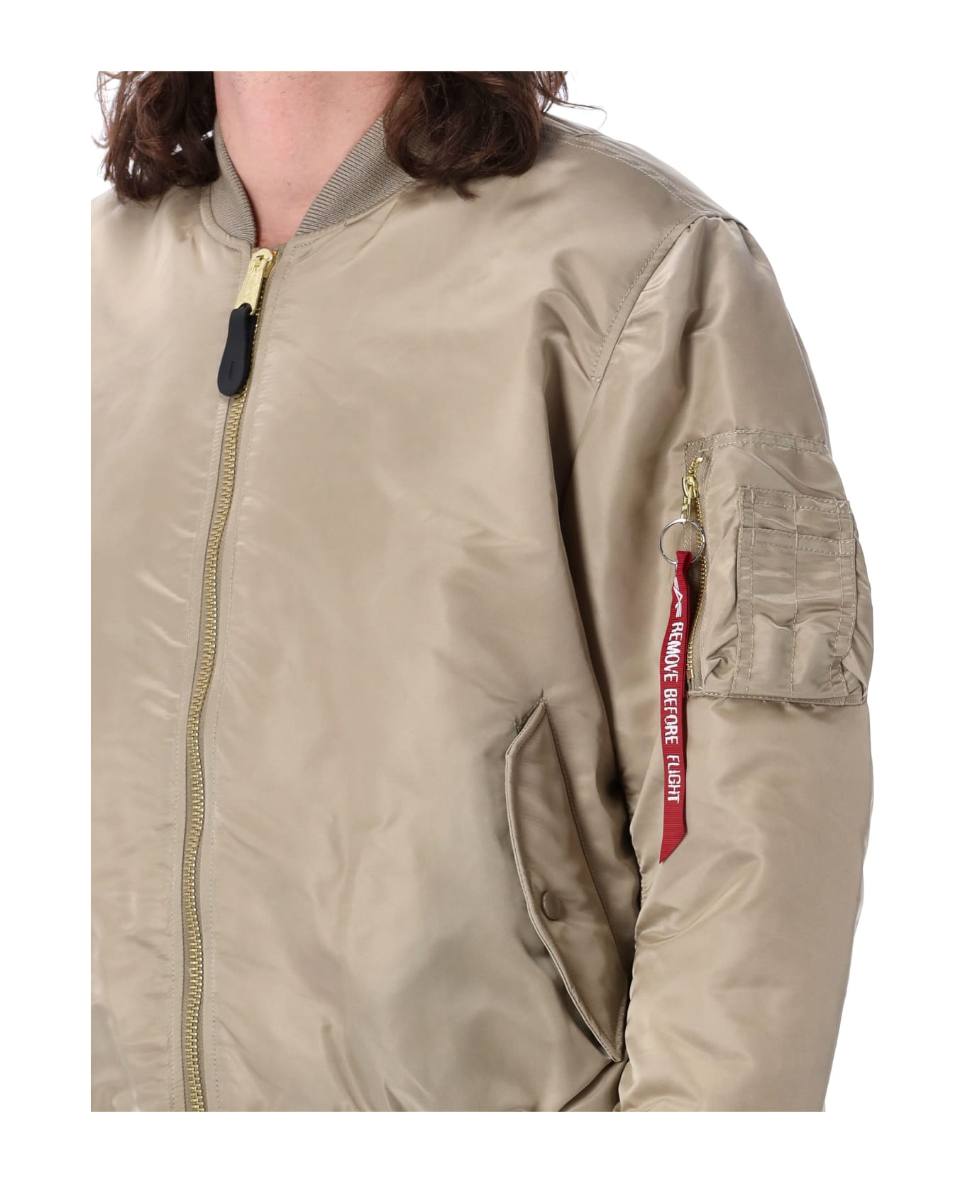 Alpha Industries Ma-1 Reversible Bomber - VINT SAND ブレザー