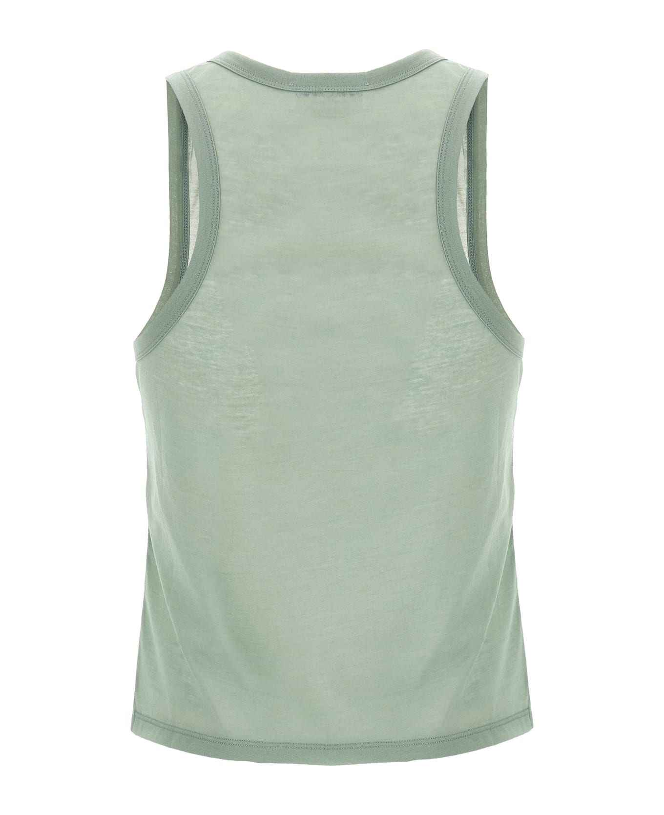 Victoria Beckham Logo Embroidery Tank Top - Green