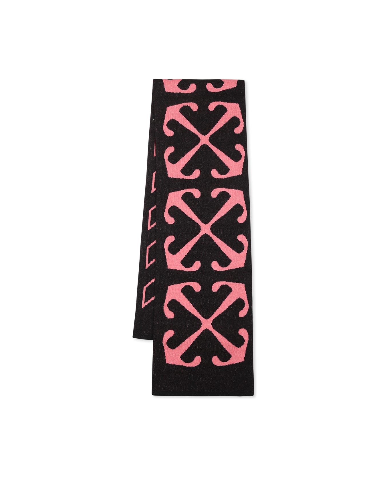 Off-White Black Scarf For Girl With Arrows - Black