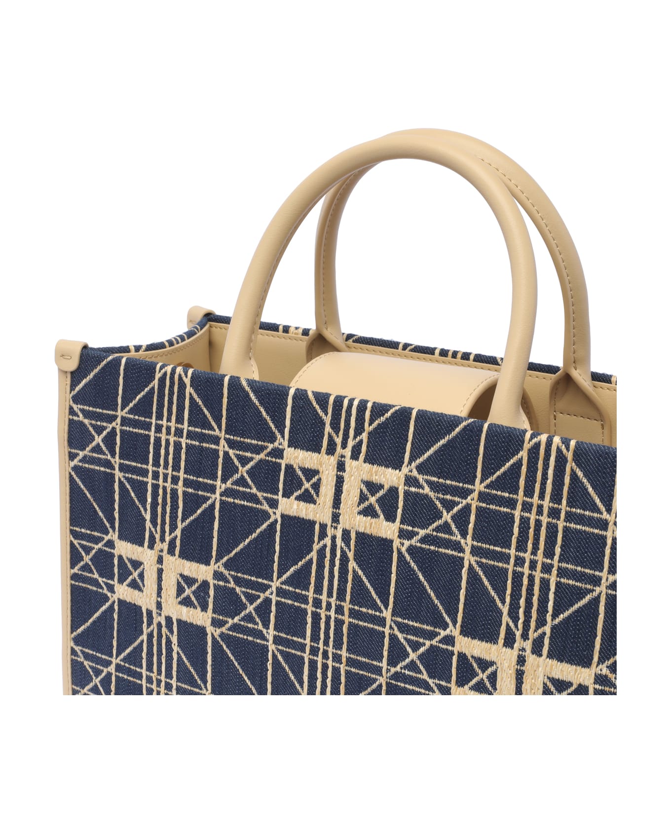 Elisabetta Franchi Logo Tote Bag - Blue